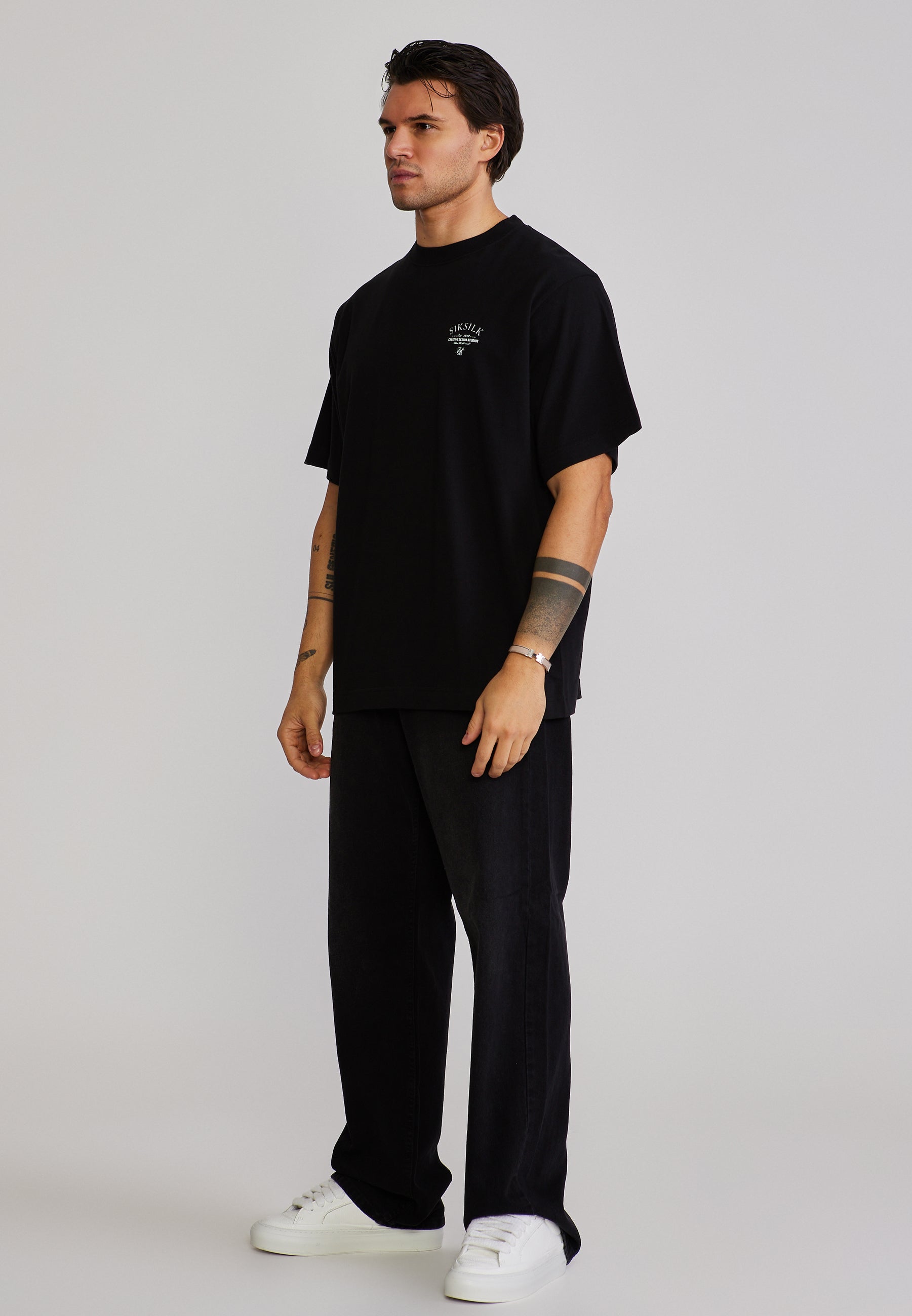 Graphic T-Shirt in Black T-Shirts SikSilk