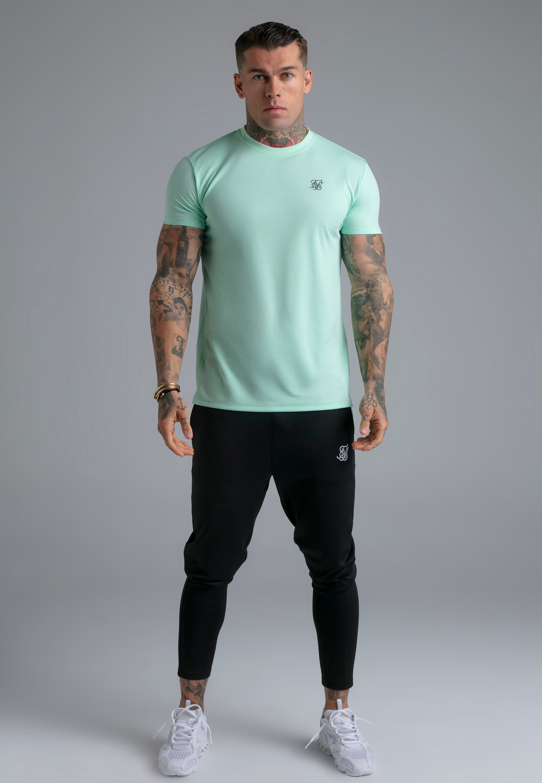 Muscle Fit T-Shirt in Teal T-Shirts SikSilk