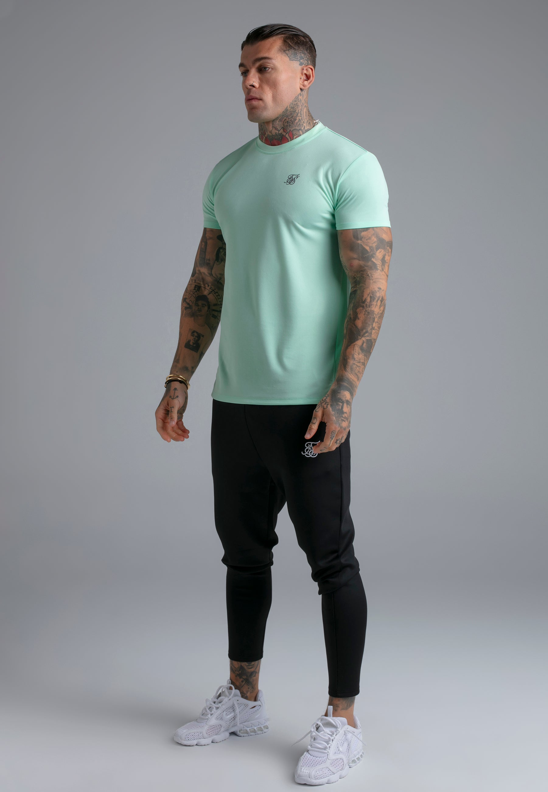 Muscle Fit T-Shirt in Teal T-Shirts SikSilk