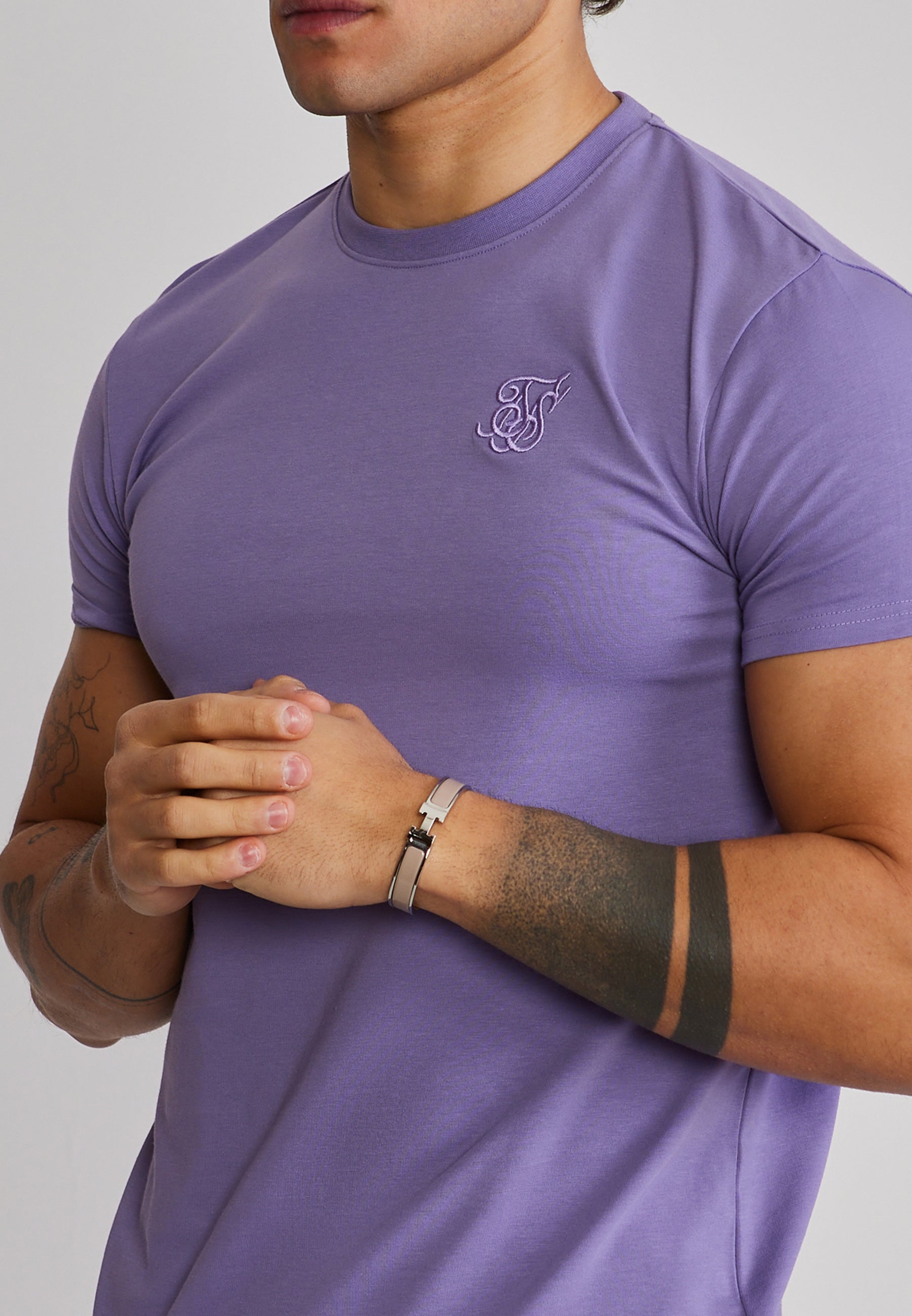 Essentials T-Shirt in Lilac T-Shirts SikSilk