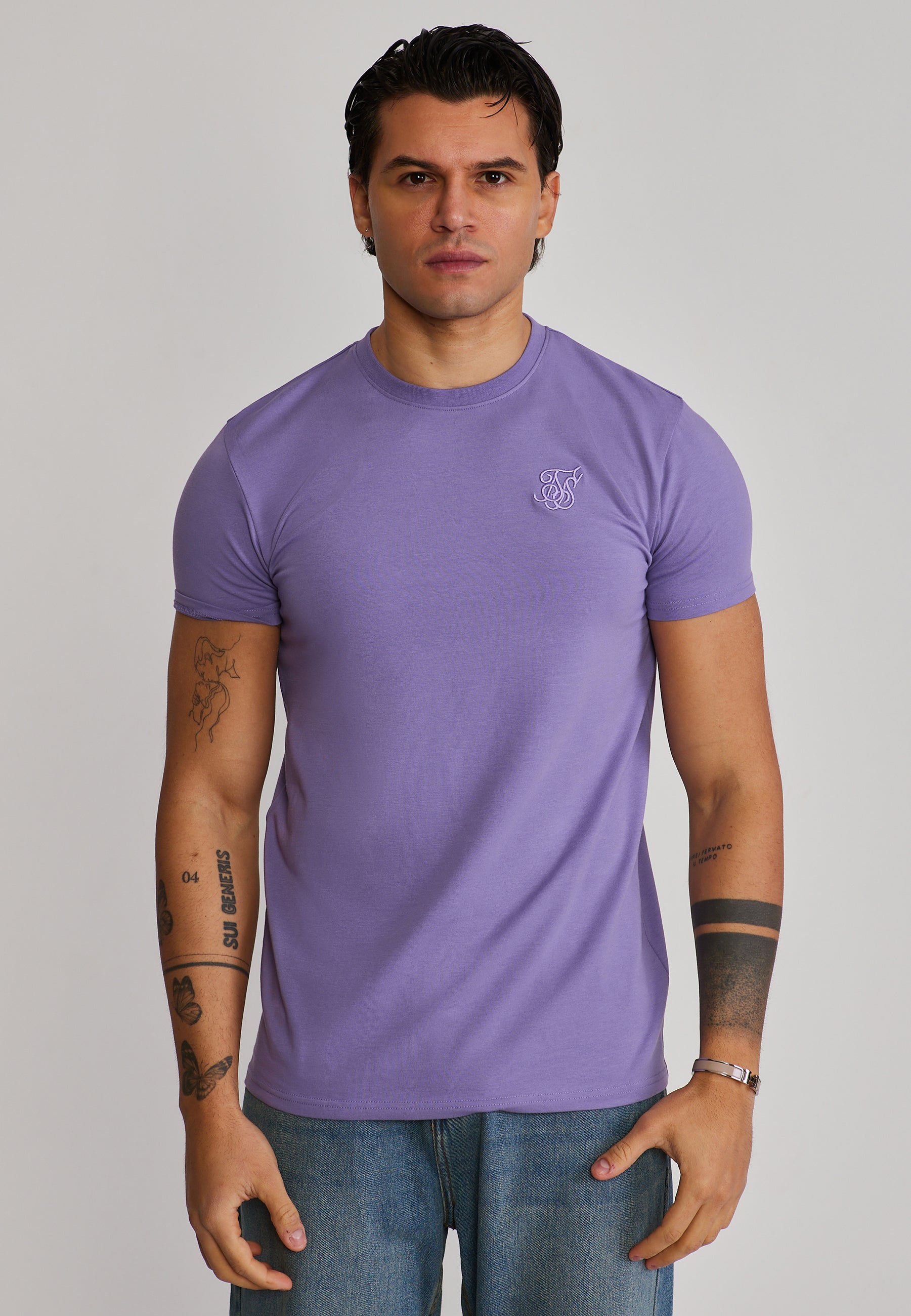 Essentials T-Shirt in Lilac T-Shirts SikSilk