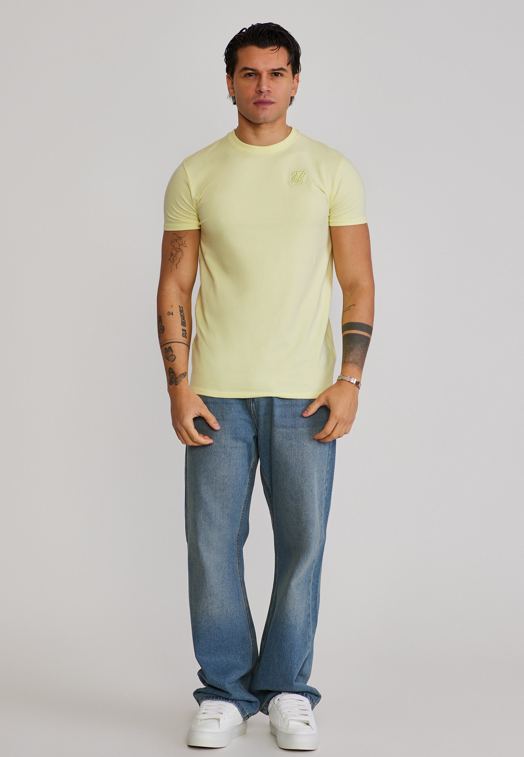 Essentials T-Shirt in Yellow T-Shirts SikSilk