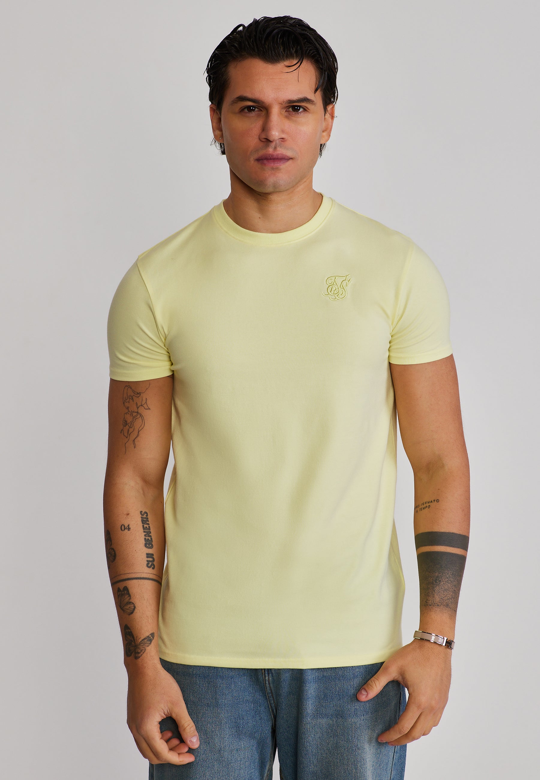 Essentials T-Shirt in Yellow T-Shirts SikSilk