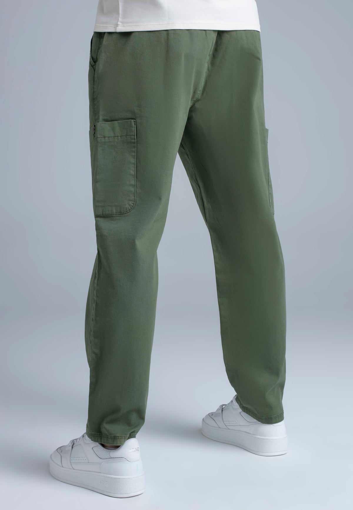 Cargohose Loose Fit in Green Hosen SikSilk