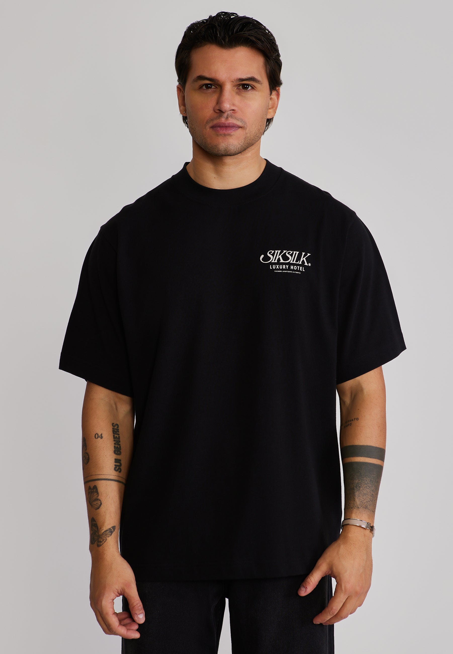 Graphic T-Shirt in Black T-Shirts SikSilk