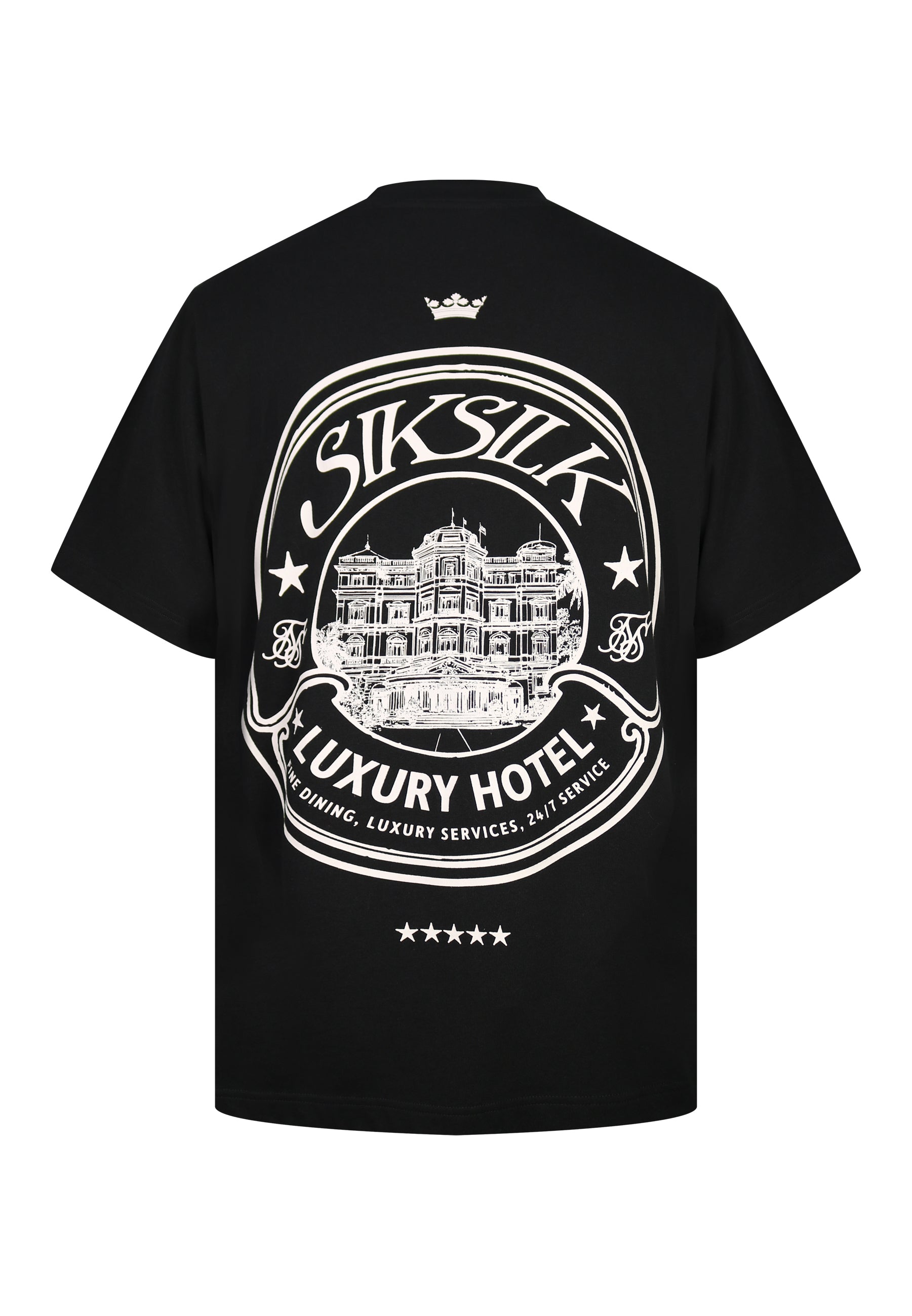 Graphic T-Shirt in Black T-Shirts SikSilk