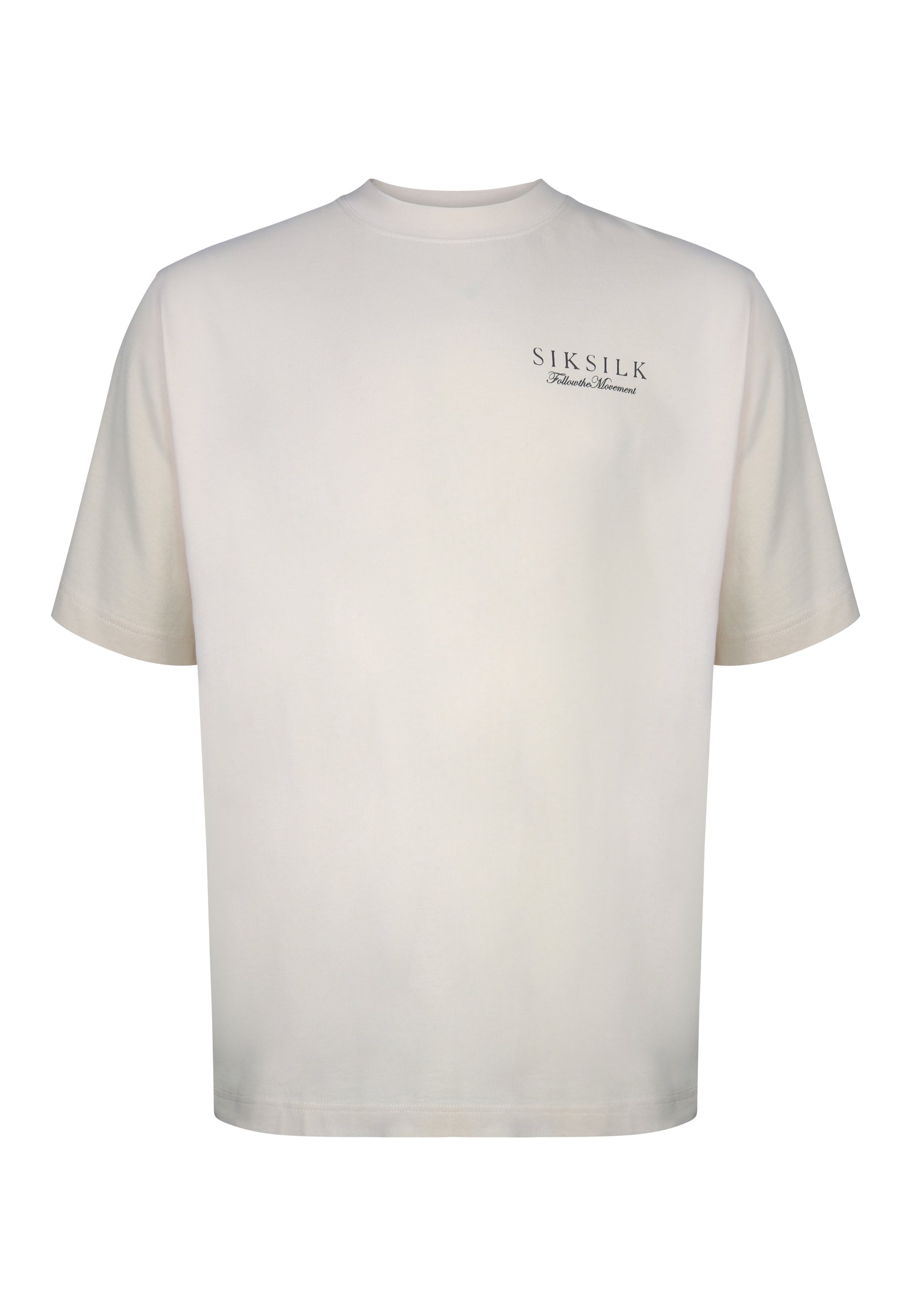 Graphic T-Shirt in Ecru T-Shirts SikSilk