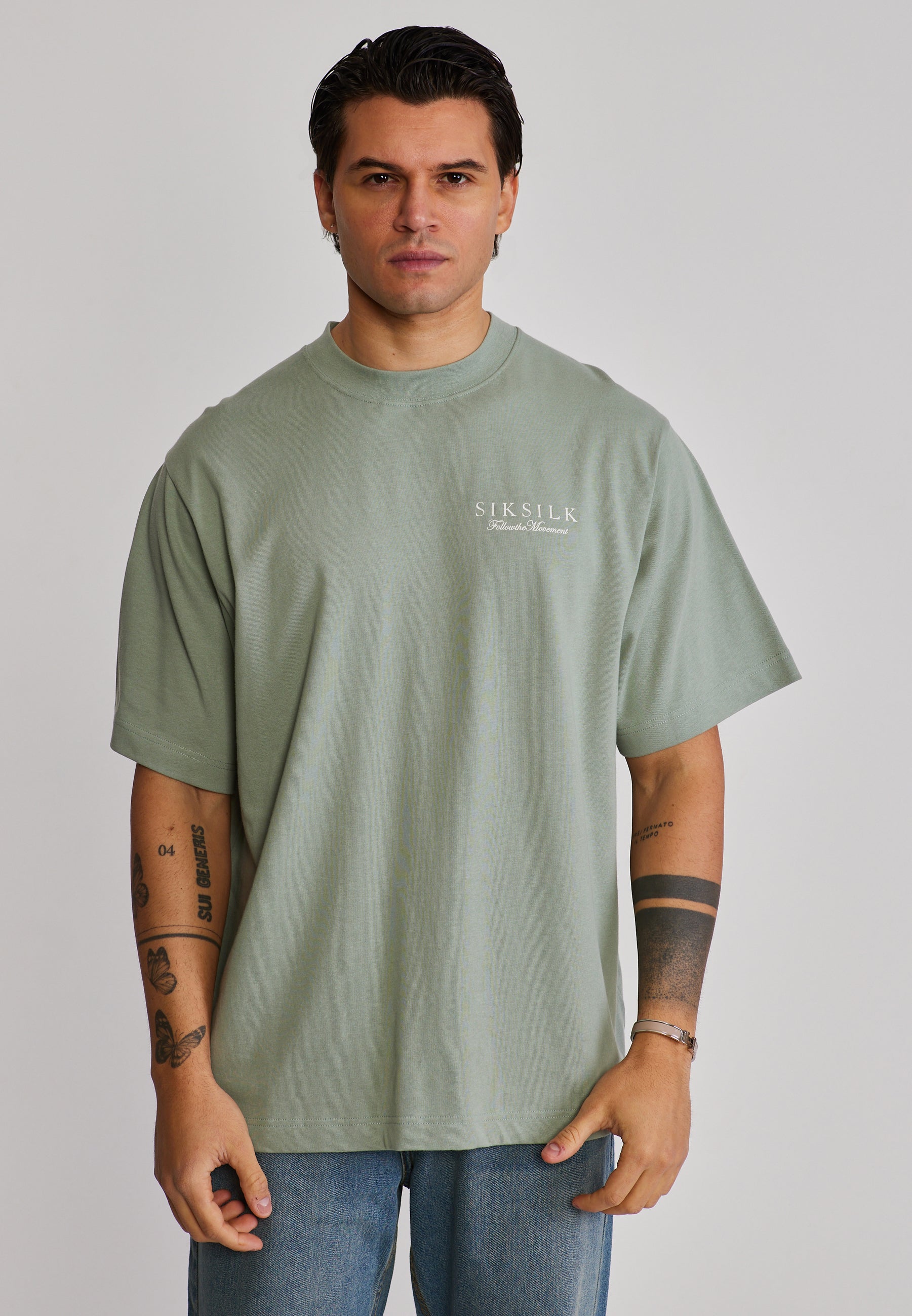 Graphic T-Shirt in Green T-Shirts SikSilk