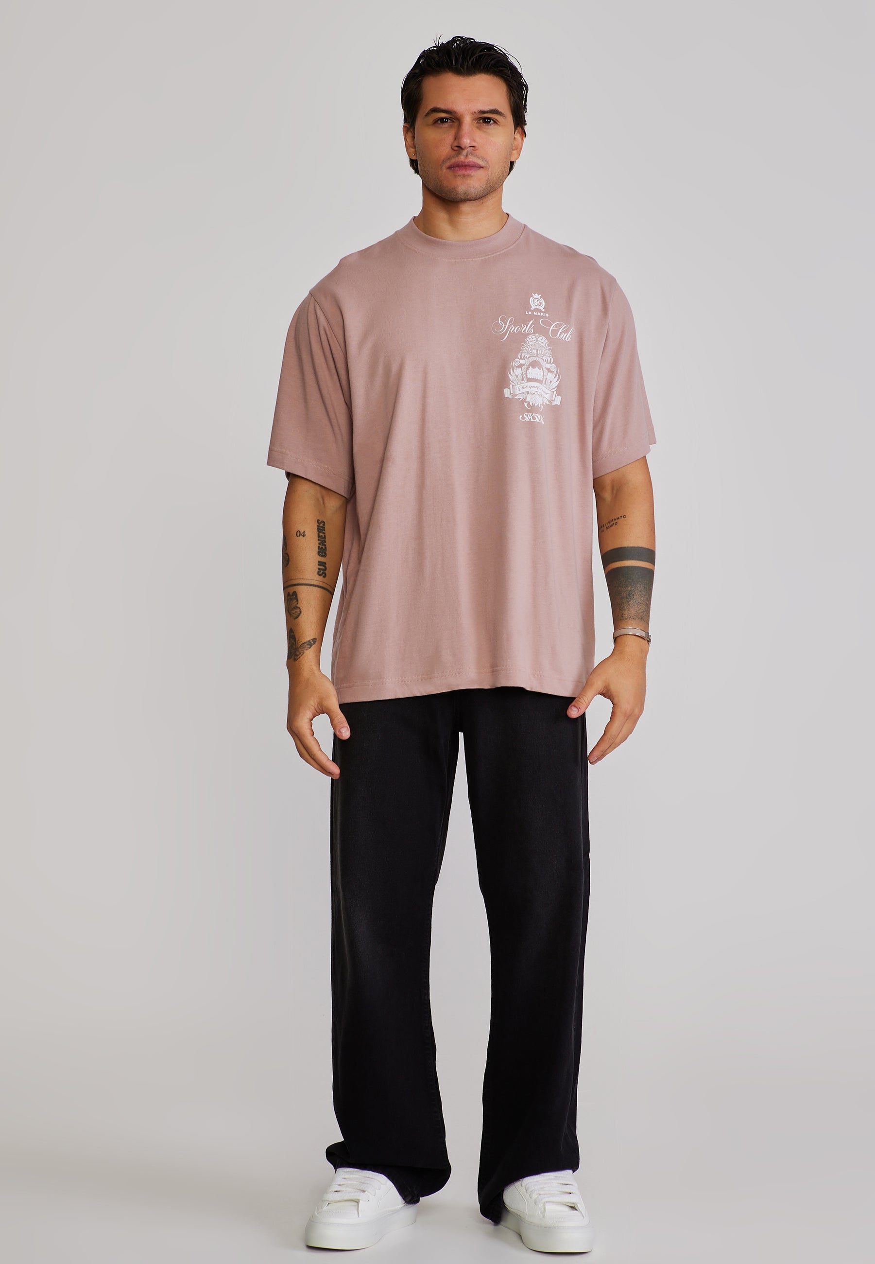 Graphic T-Shirt in Pink T-Shirts SikSilk
