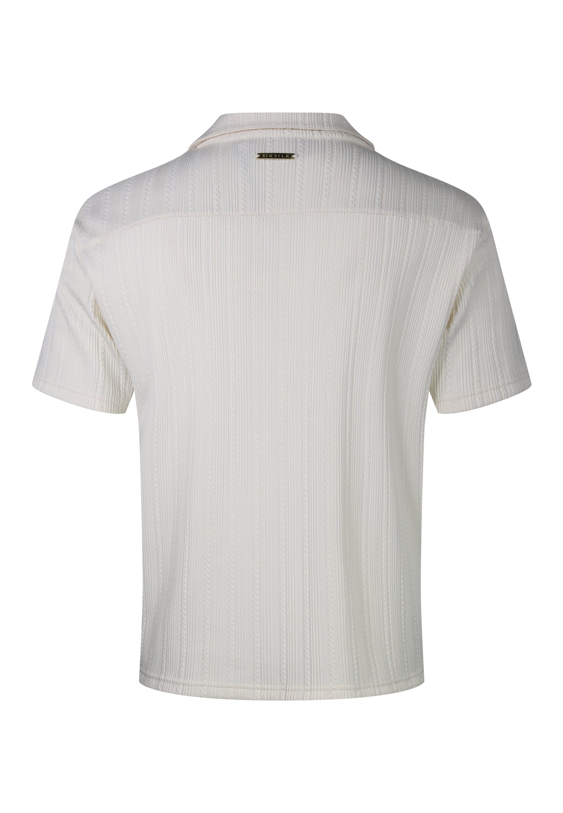 Textured Shirt in Ecru Hemden SikSilk