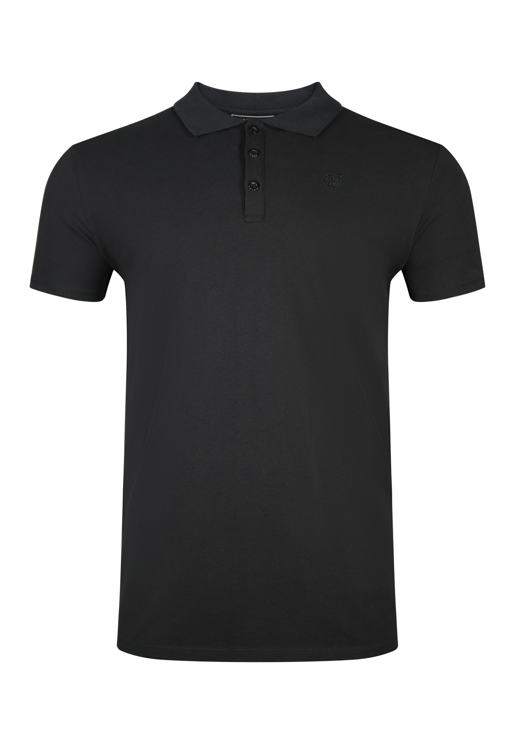 Polo T-Shirt in Black T-Shirts SikSilk