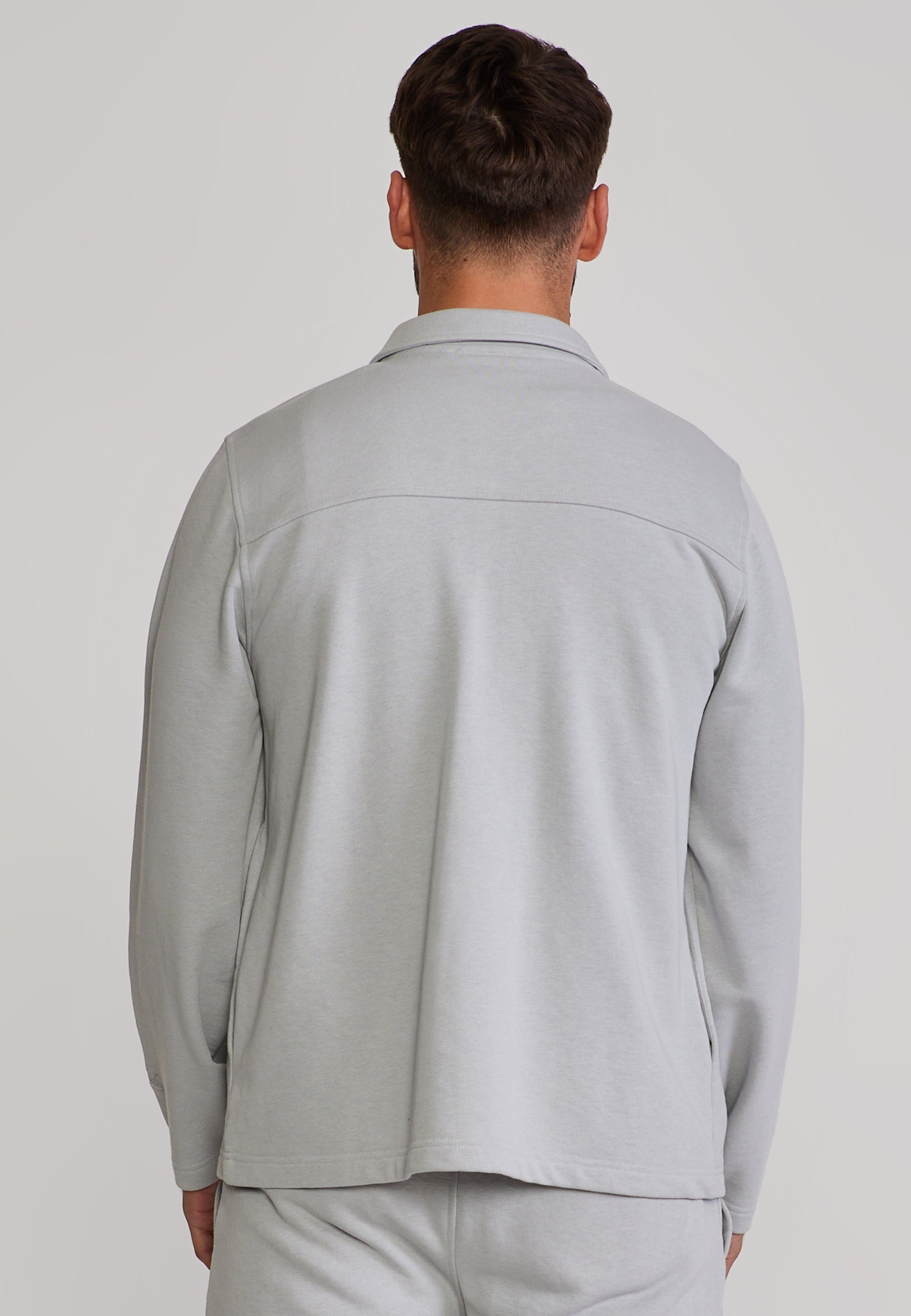 Smart Overshirt in Light Grey Hemden SikSilk