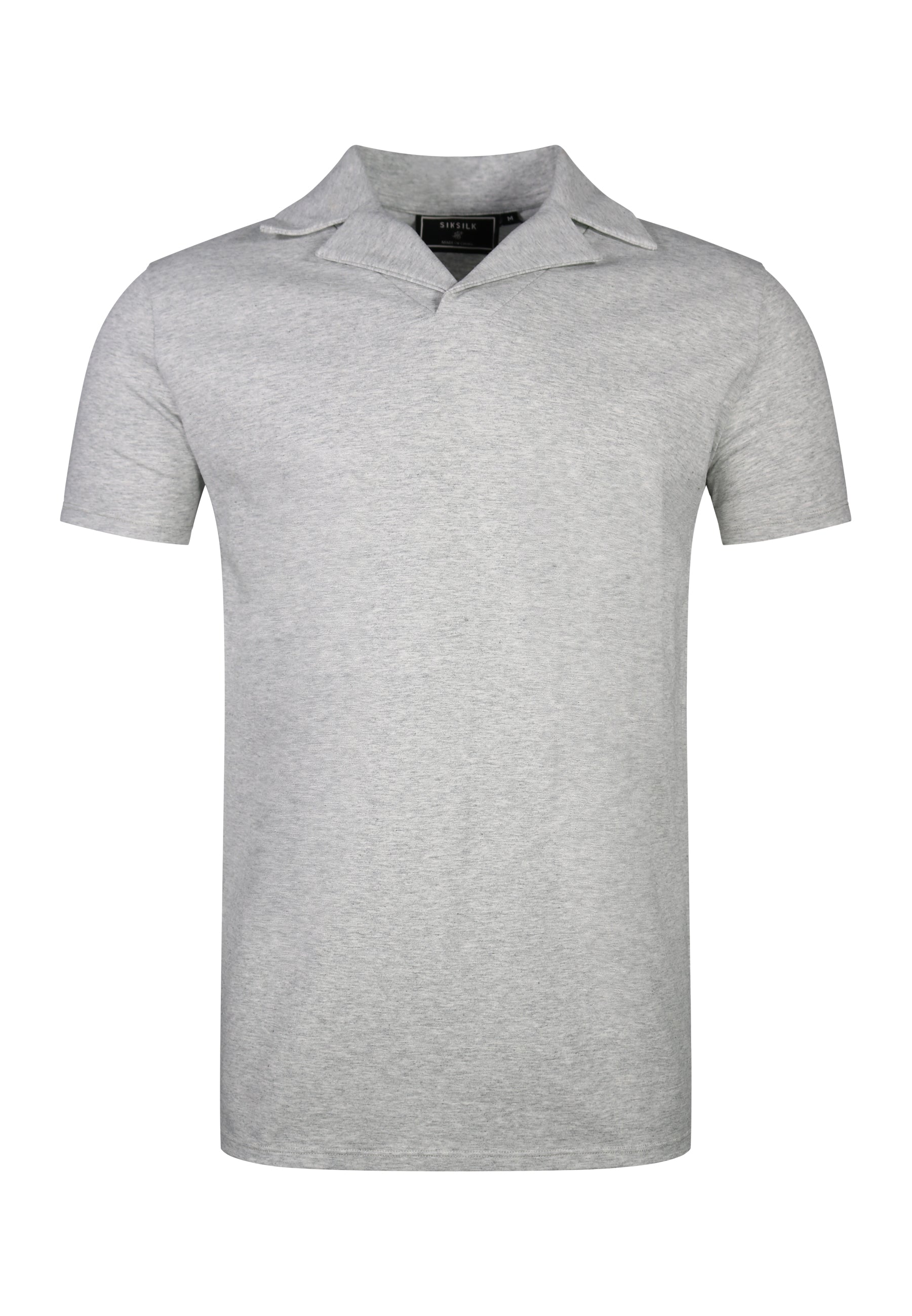 Revere Polo in Grey Marl T-Shirts SikSilk