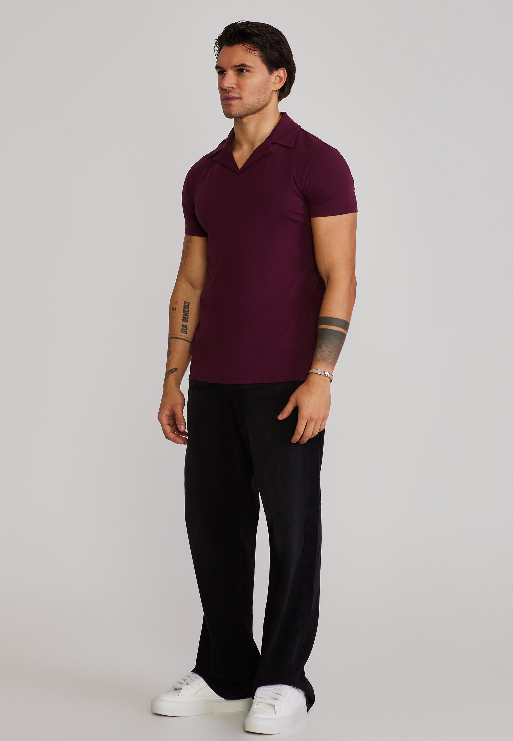 Revere Polo in Burgundy T-Shirts SikSilk