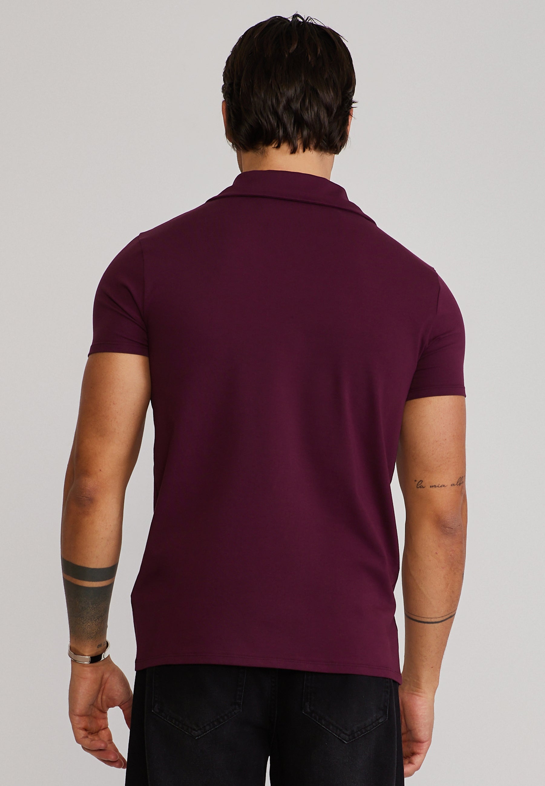 Revere Polo in Burgundy T-Shirts SikSilk