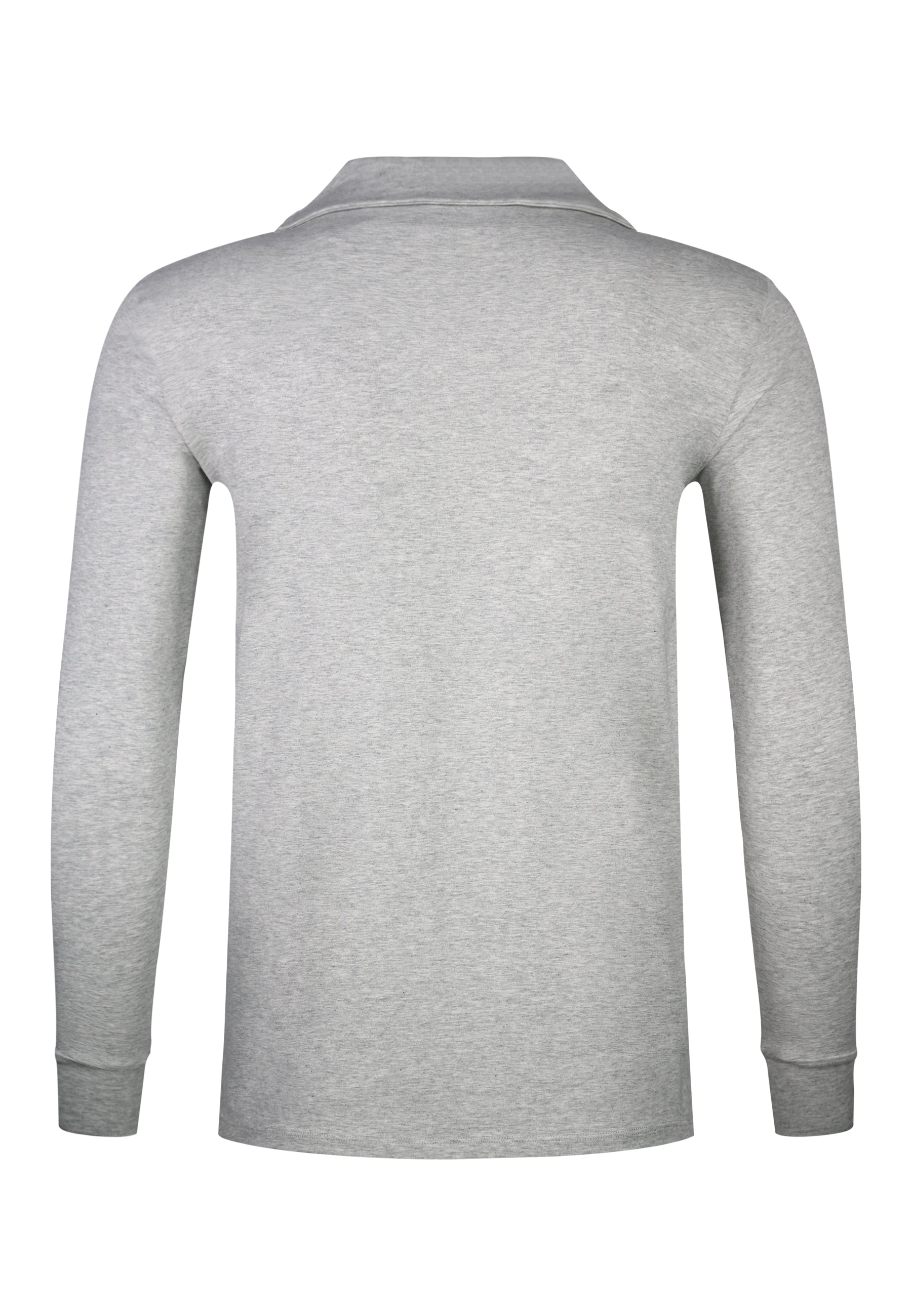 LS Revere Polo in Grey Marl T-Shirts SikSilk