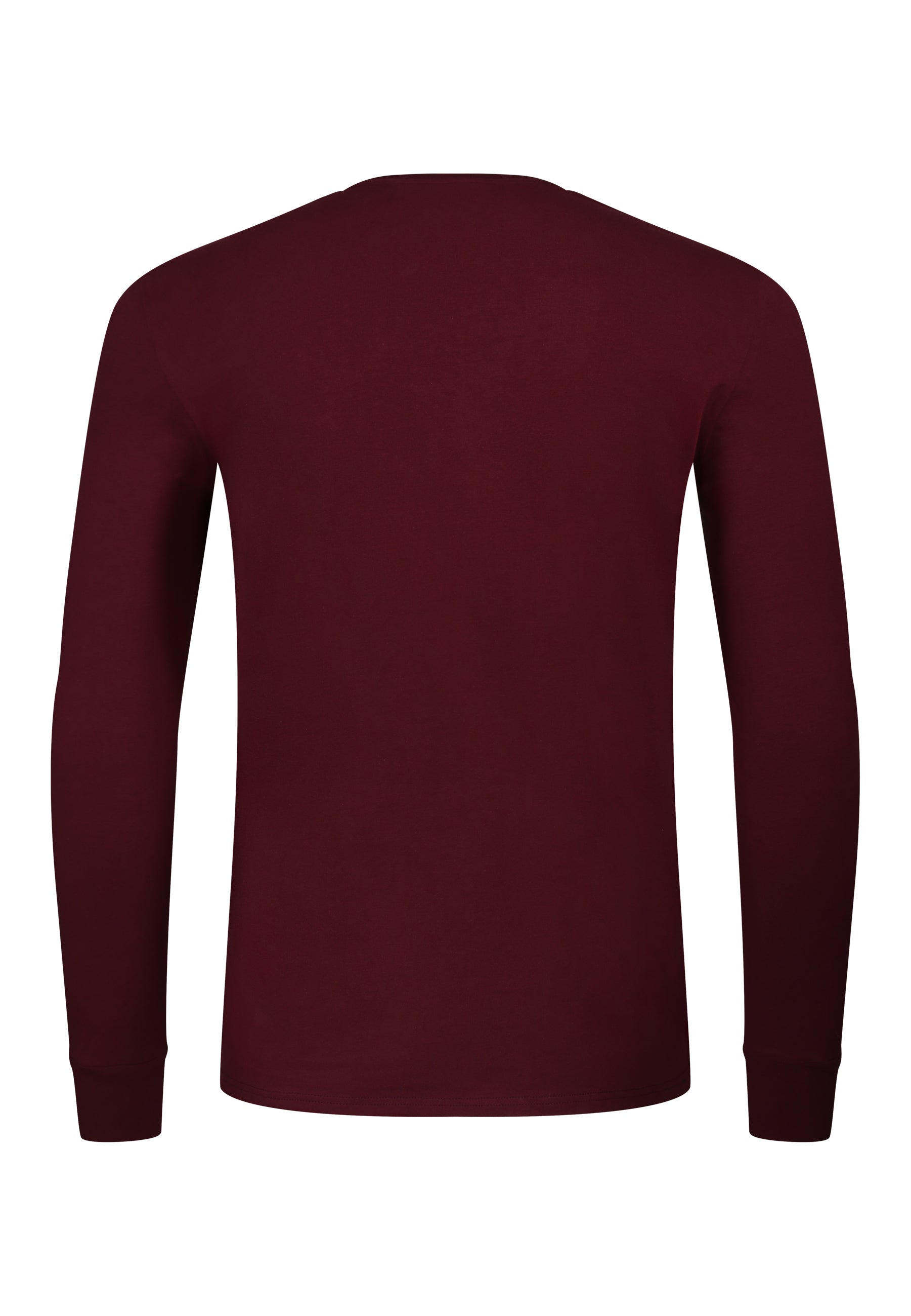 Essentials LS T-Shirt in Burgundy T-Shirts SikSilk