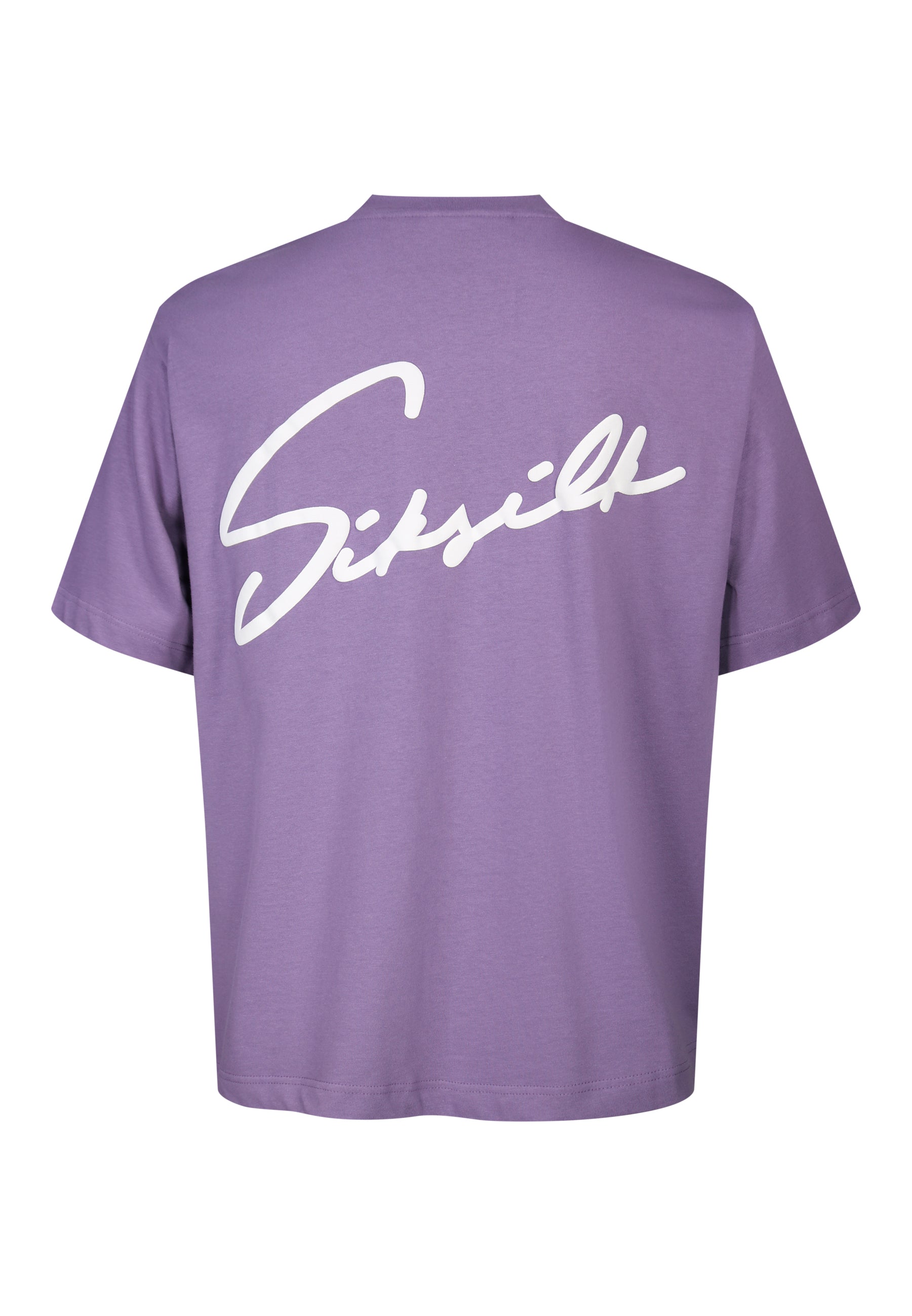 Script T-Shirt in Purple T-Shirts SikSilk