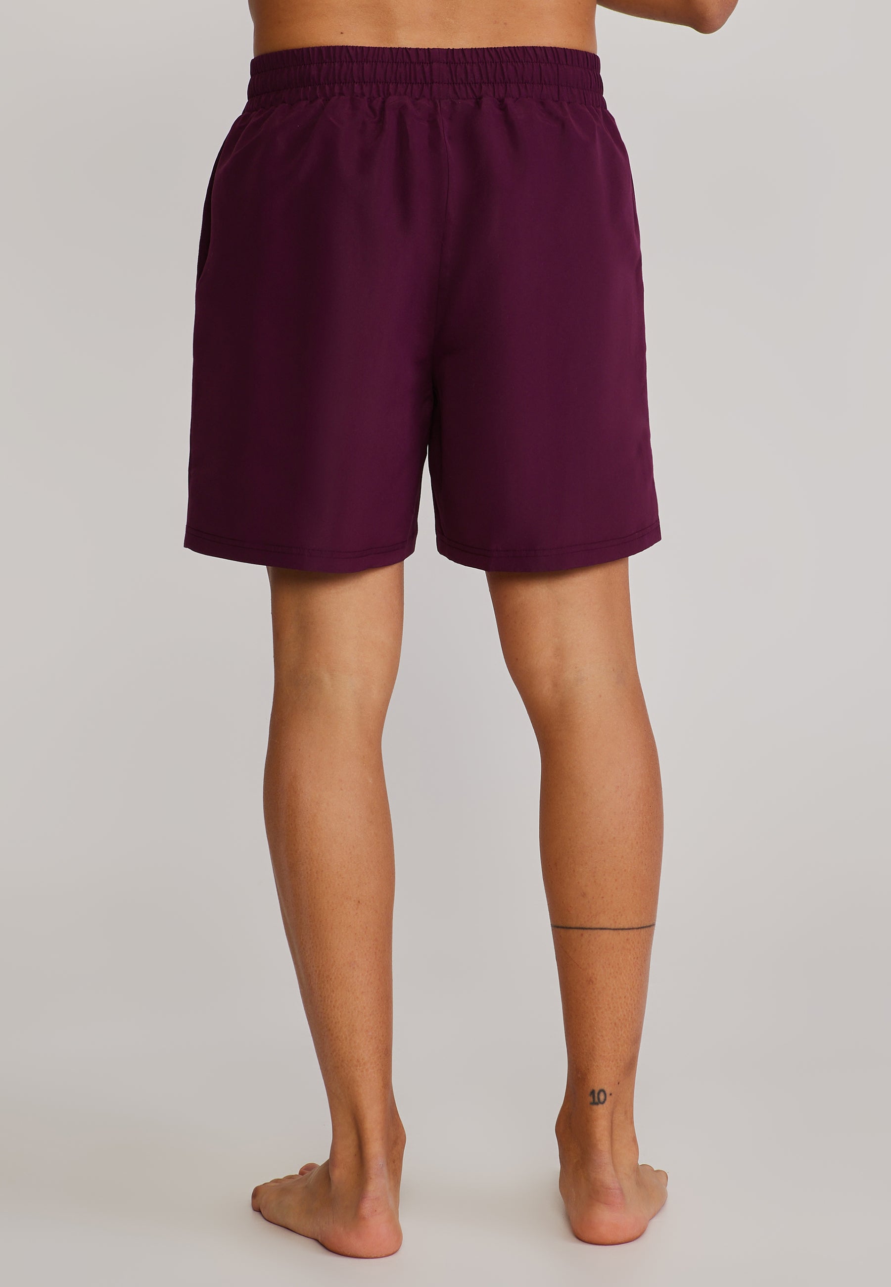 Swim Shorts in Burgundy Badehosen SikSilk