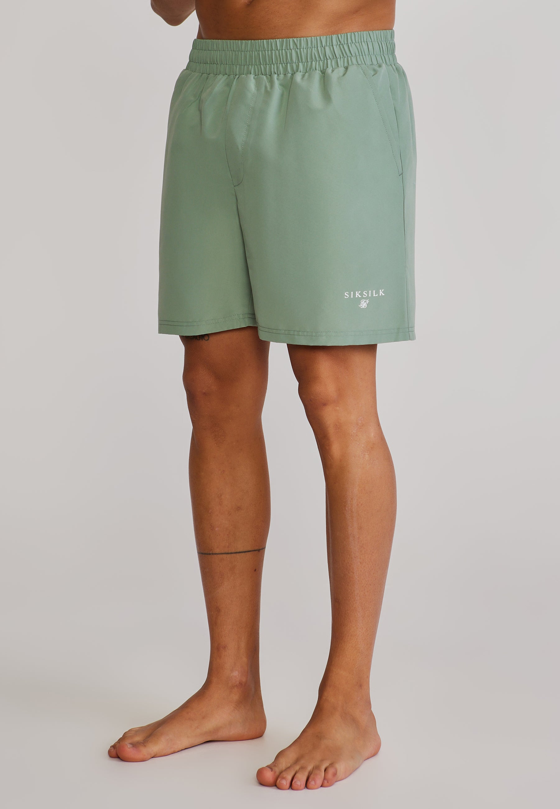 Swim Shorts in Green Badehosen SikSilk