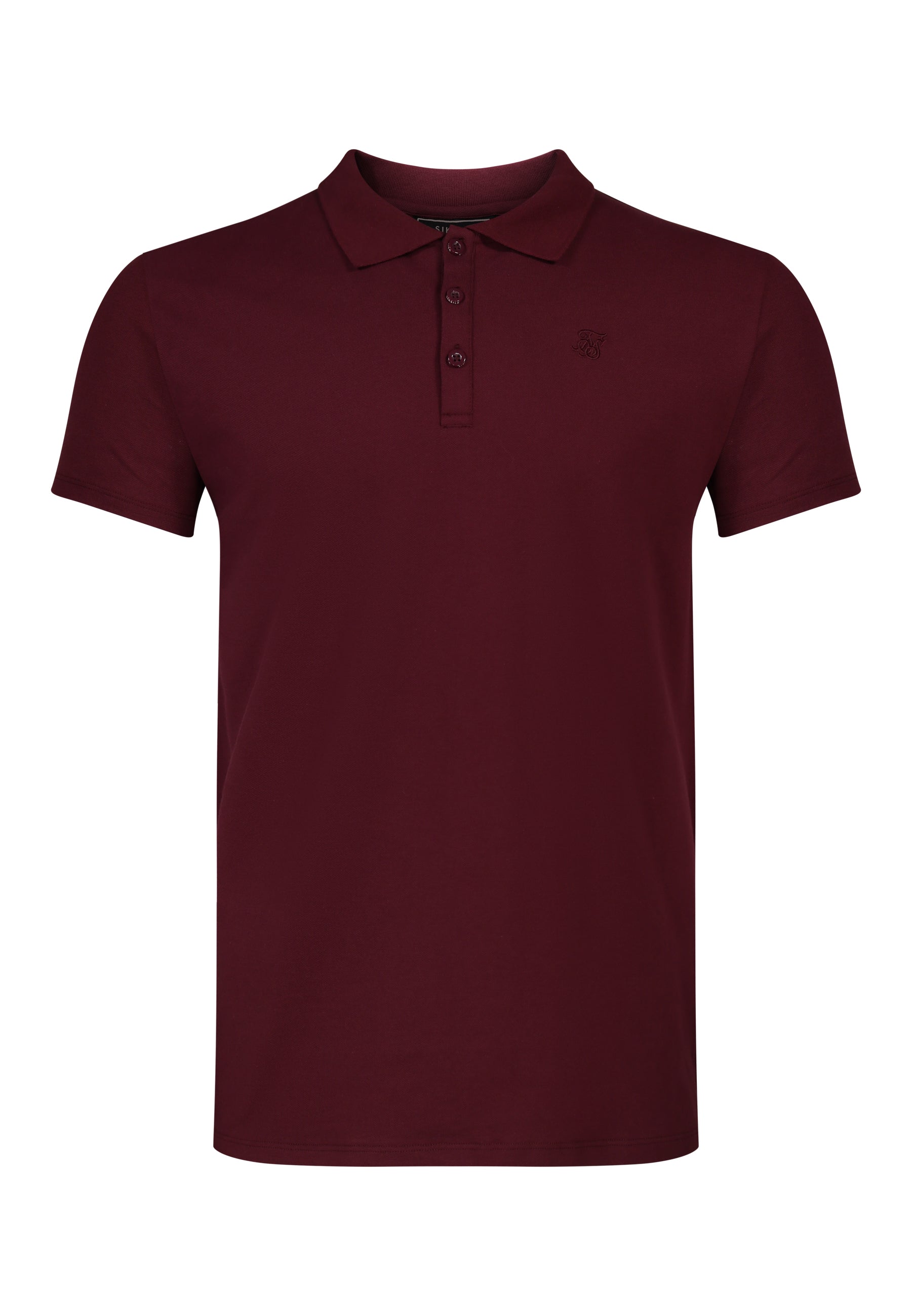 Polo T-Shirt in Burgundy T-Shirts SikSilk