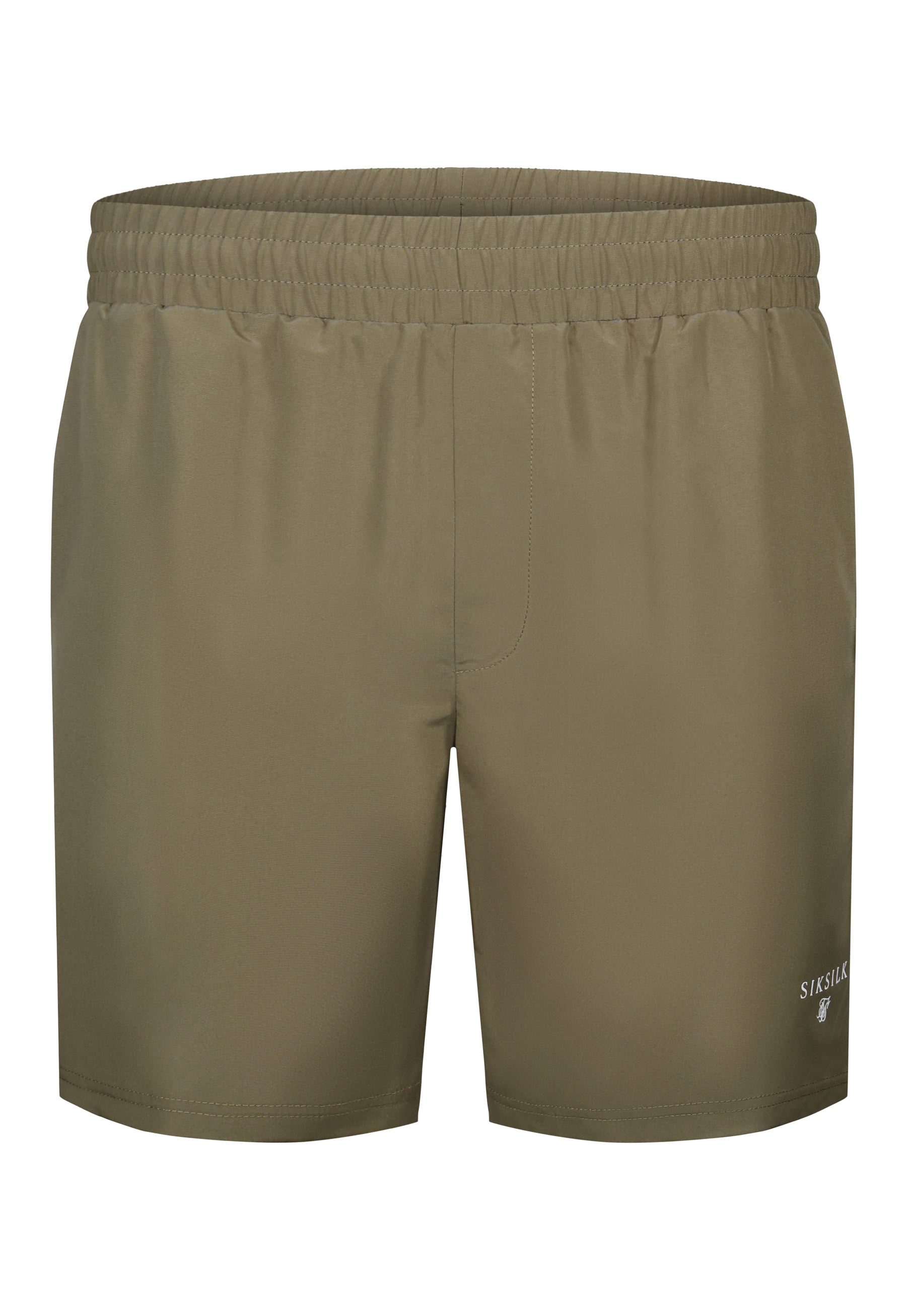 Swim Shorts in Khaki Green Badehosen SikSilk