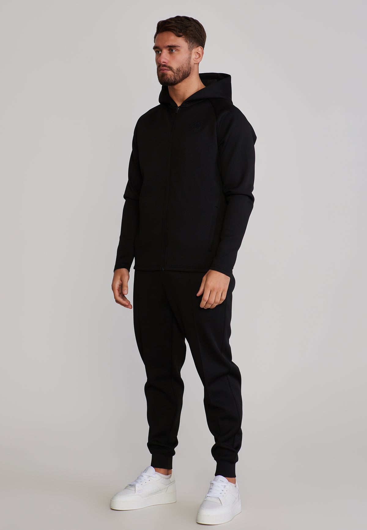 Kleidungsset Hoodie and Joggers in Black Sets SikSilk
