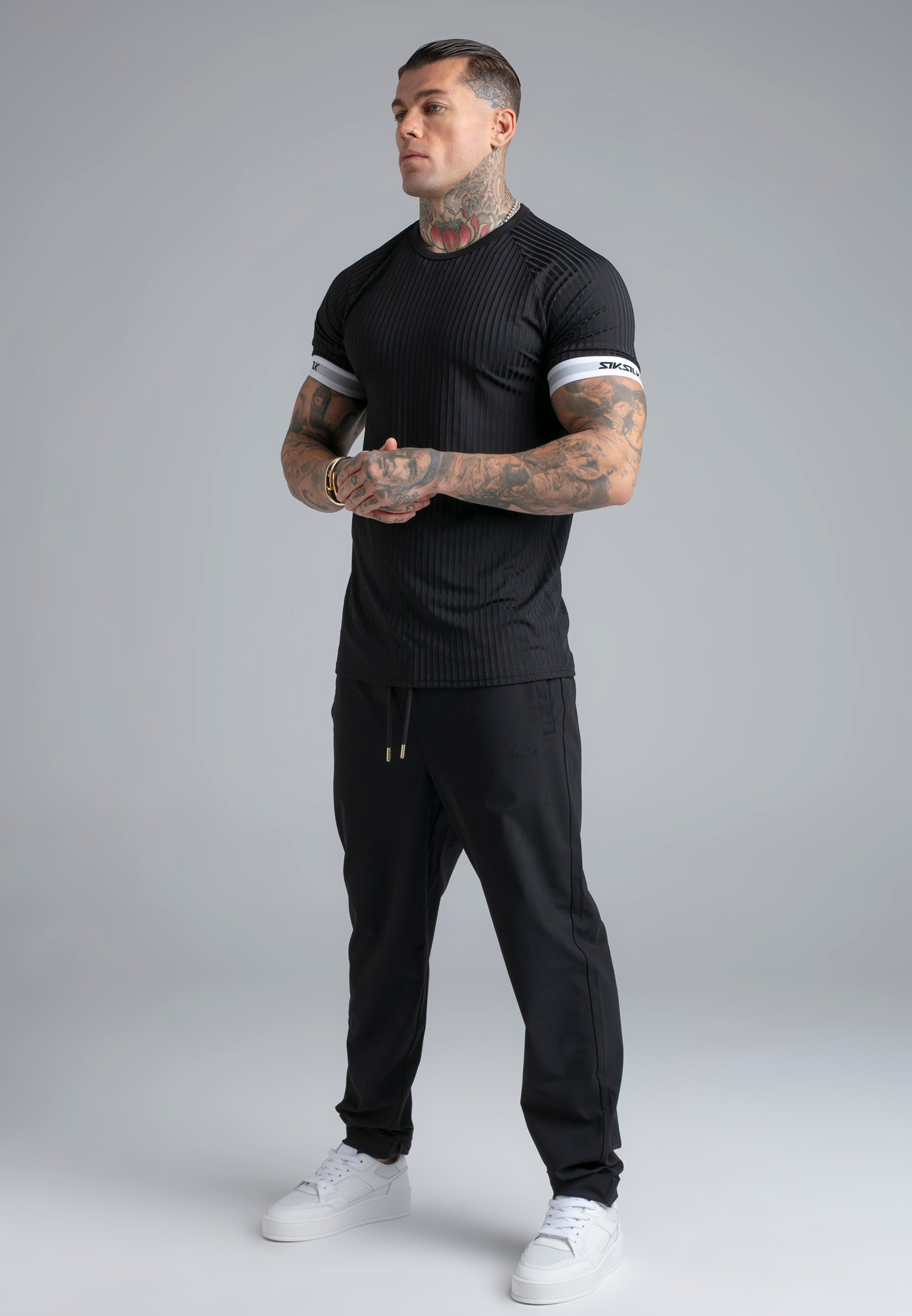 Tech T-Shirt in Black T-Shirts SikSilk