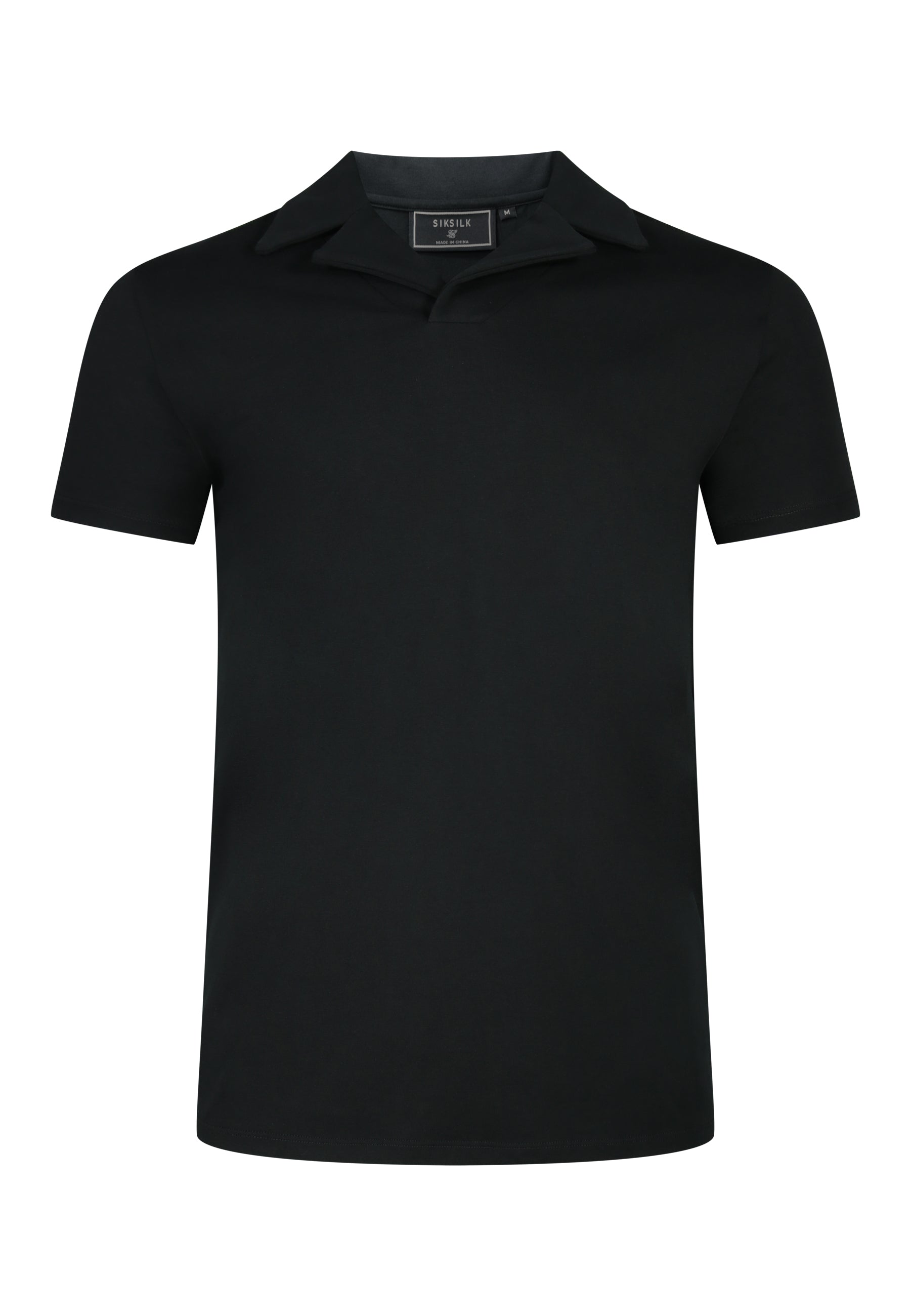 Revere Polo in Black T-Shirts SikSilk