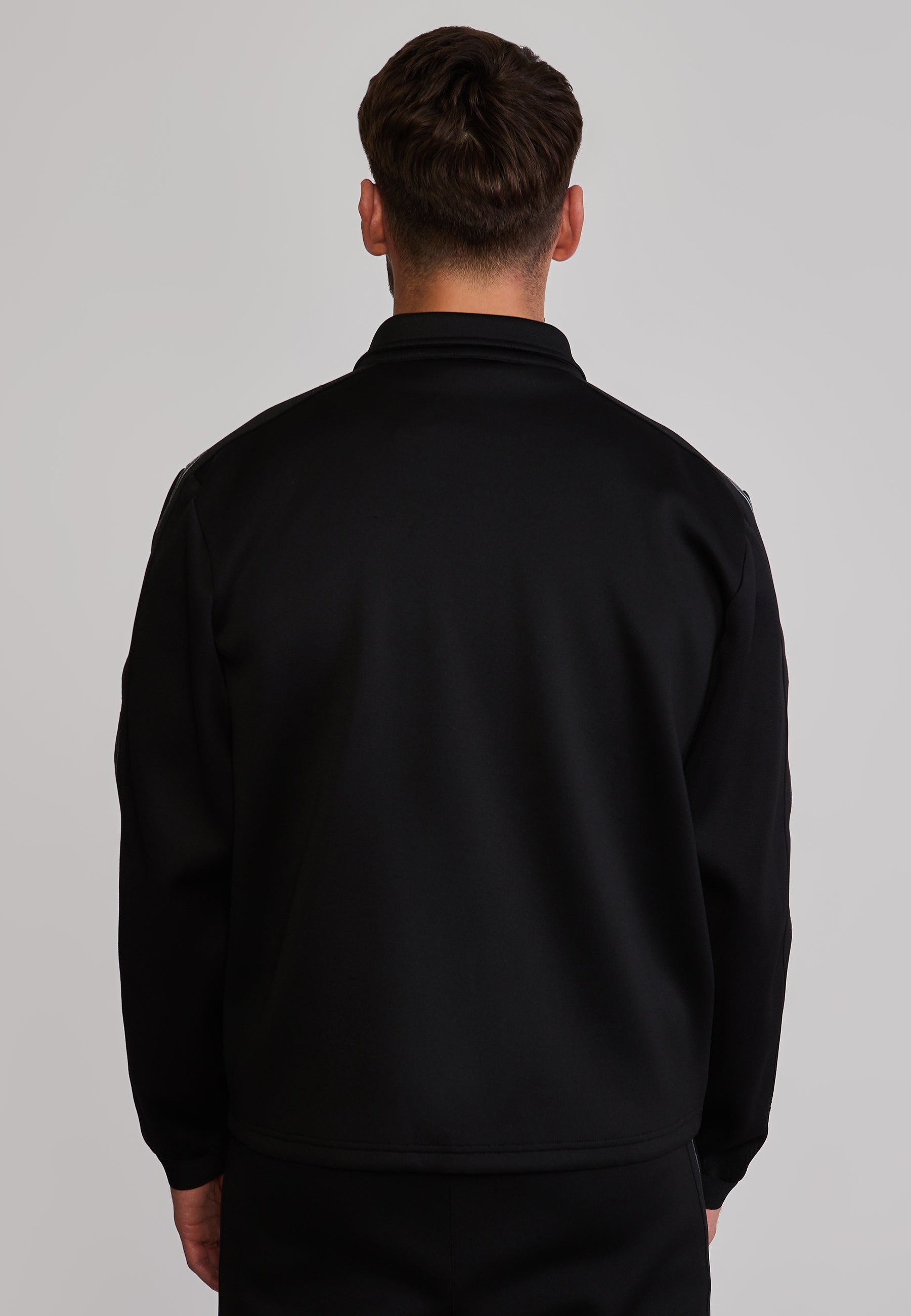 Sweatjacke Taped in Black Sweatjacken SikSilk