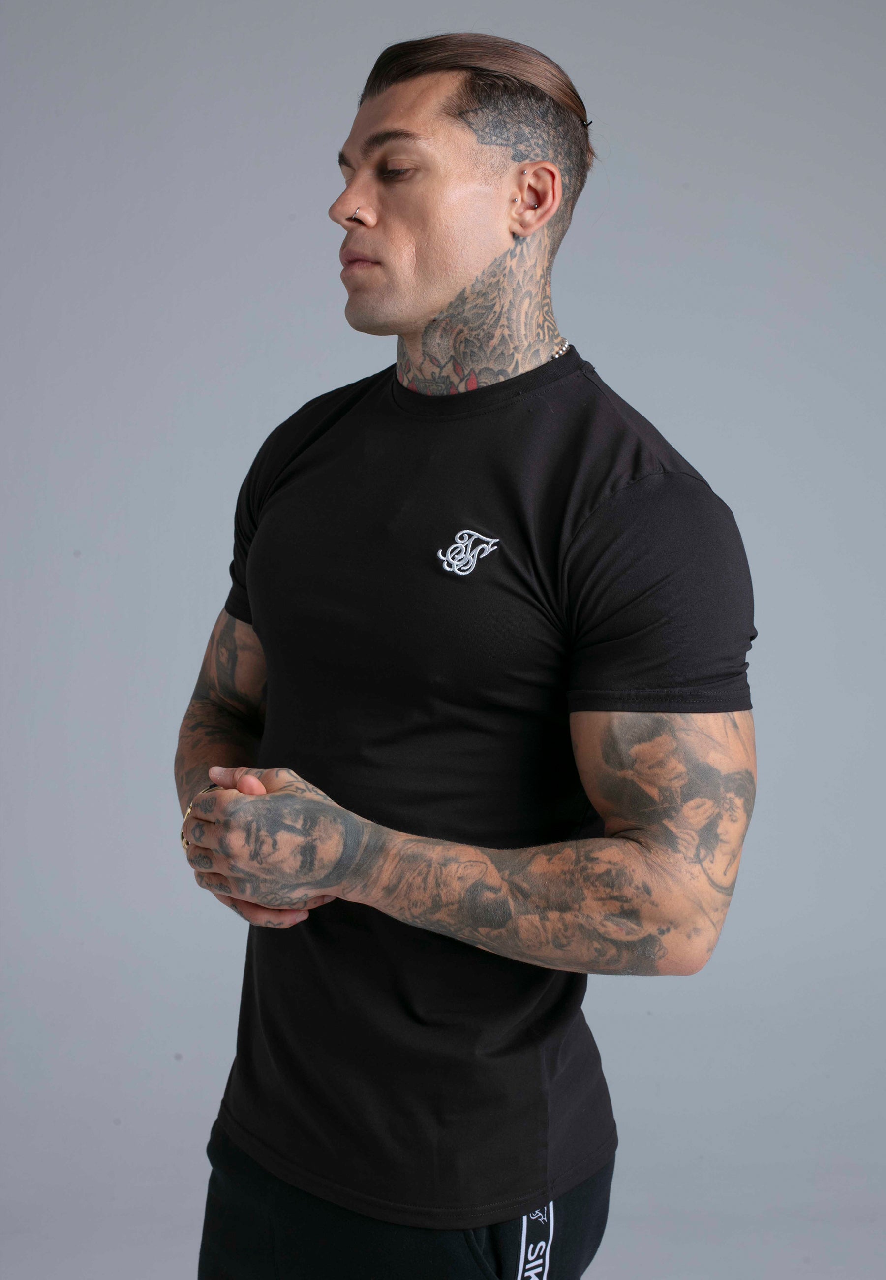T-Shirt Essentials in Black T-Shirts SikSilk