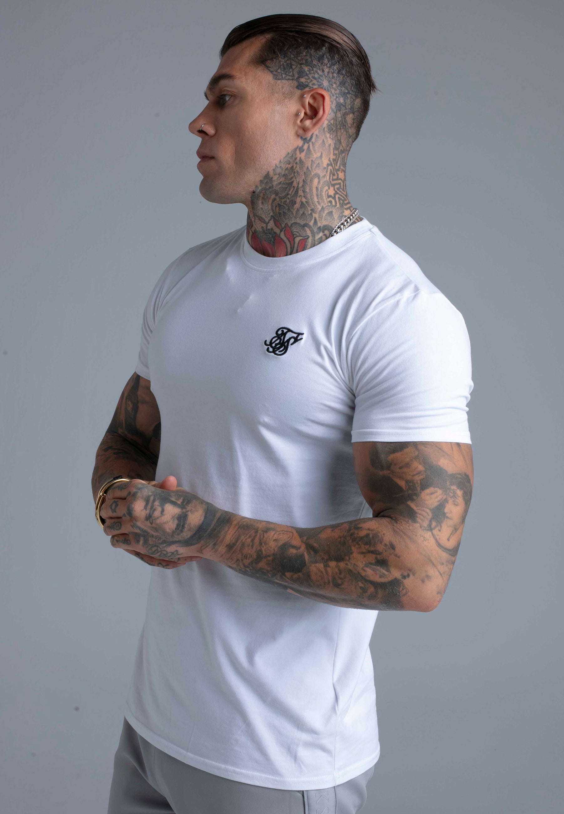 T-Shirt Essentials in White T-Shirts SikSilk