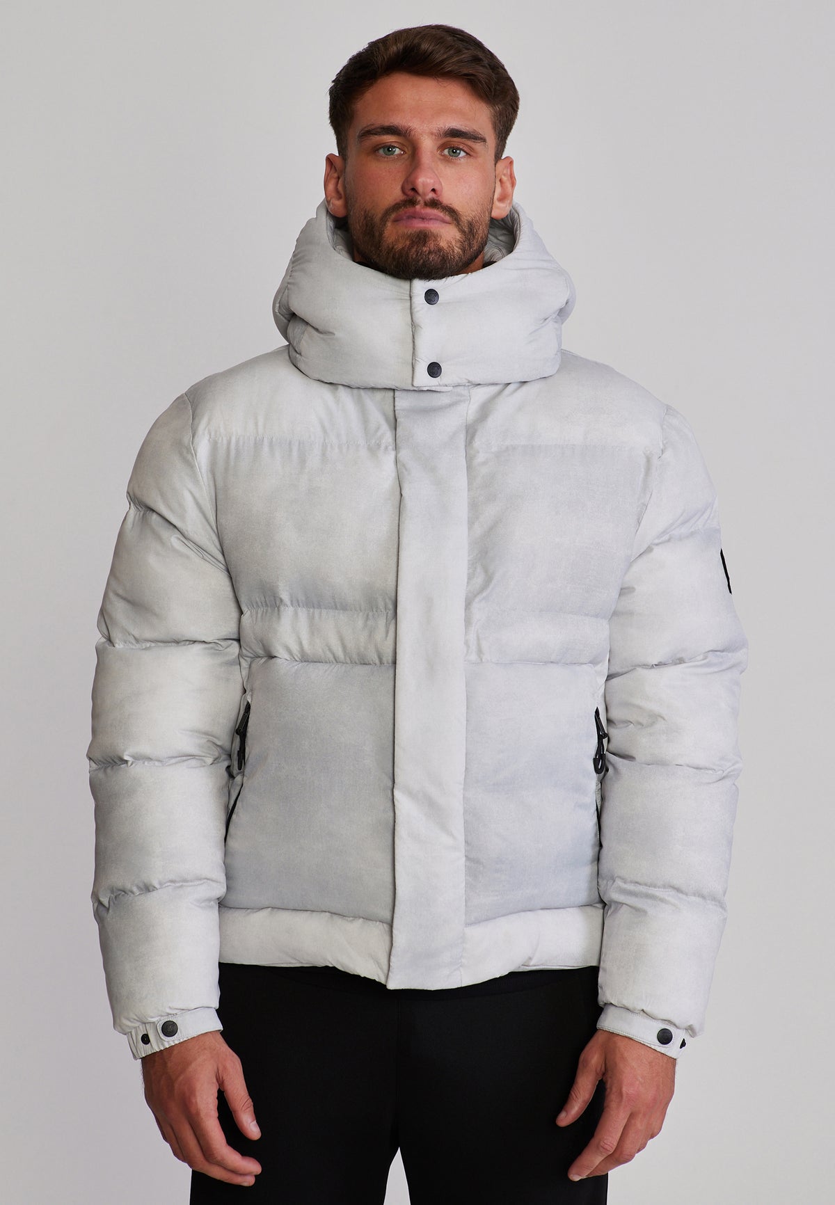 Winterjacke Puffer in Grey Jacken SikSilk
