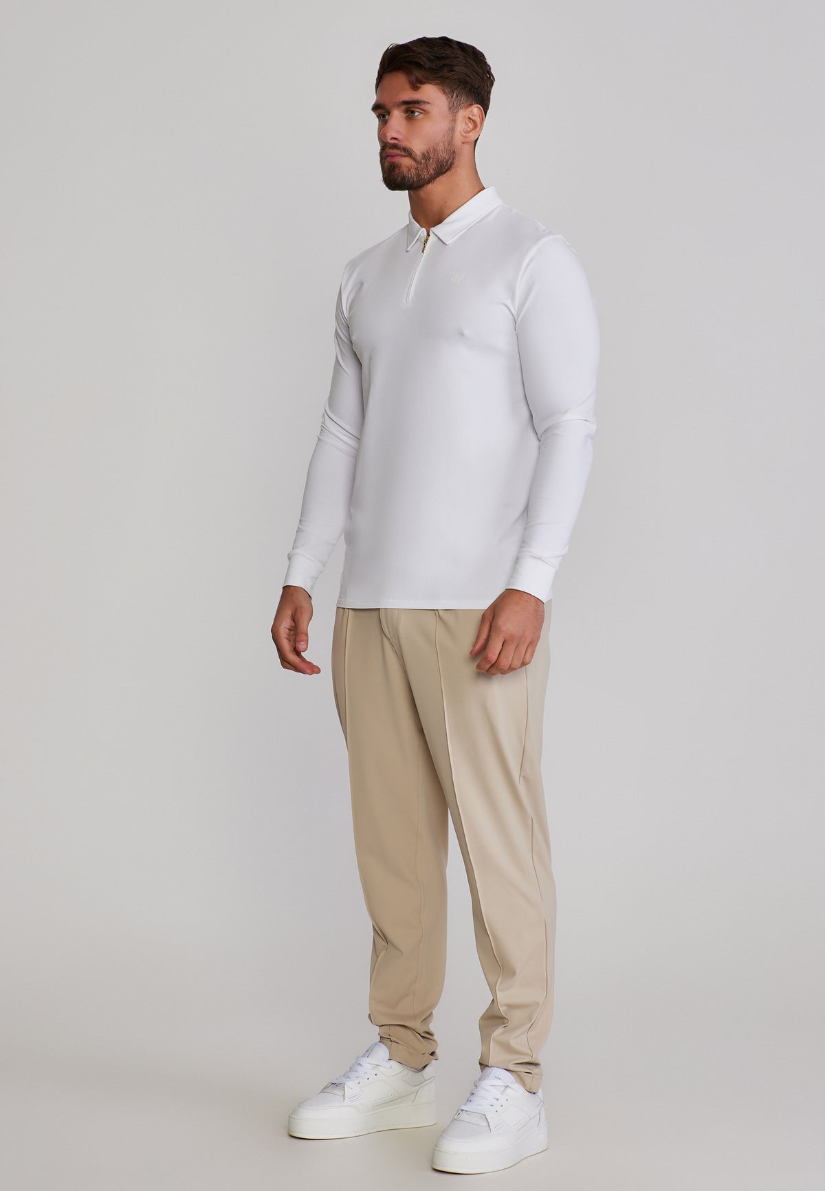 Jogginghose Chino in Beige Hosen SikSilk
