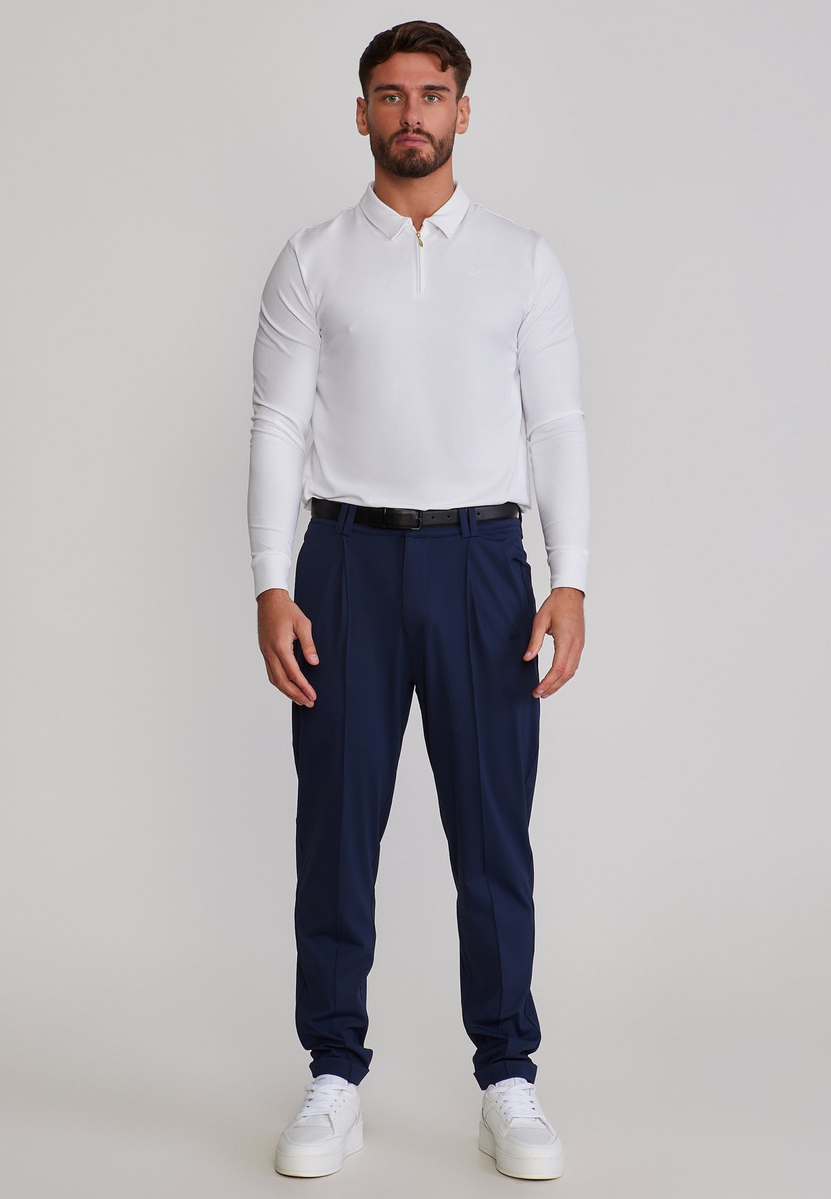 Hose Chino in Navy Hosen SikSilk