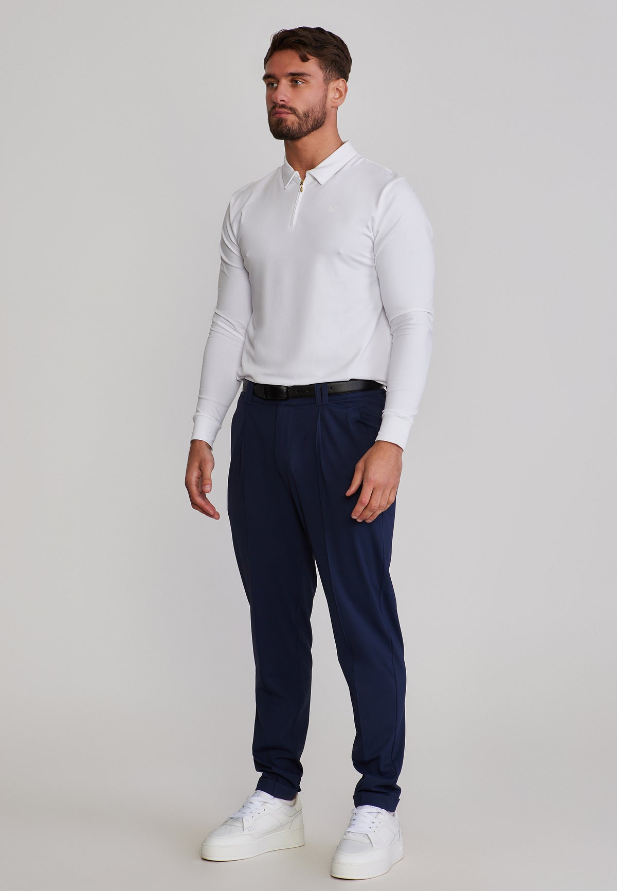 Hose Chino in Navy Hosen SikSilk