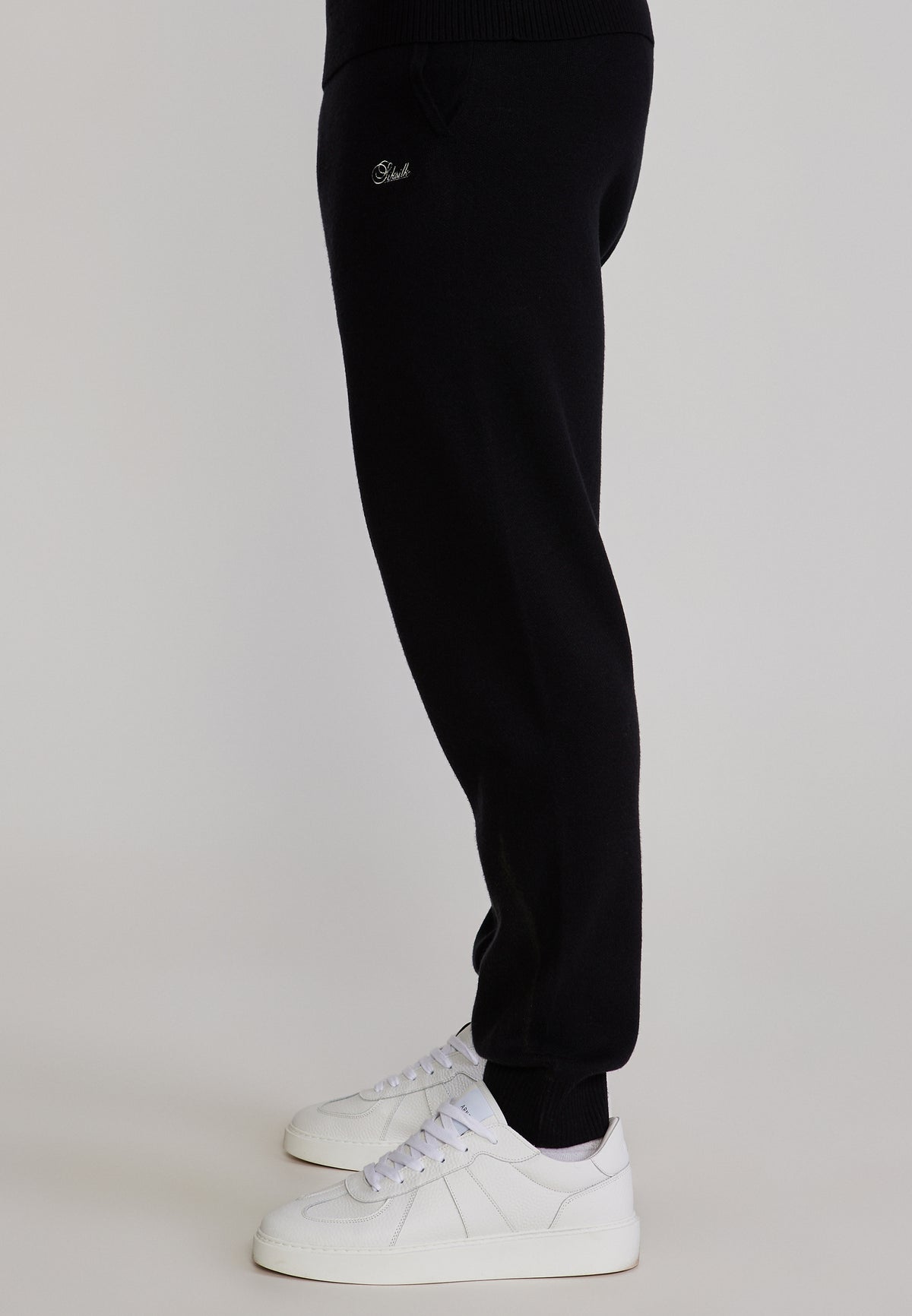 Jogginghose Knitted in Black Hosen SikSilk