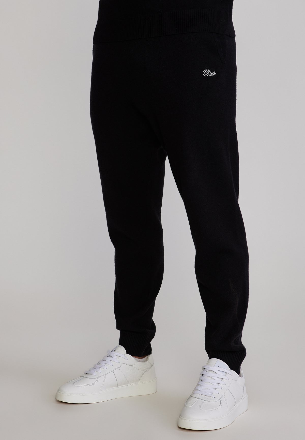 Jogginghose Knitted in Black Hosen SikSilk
