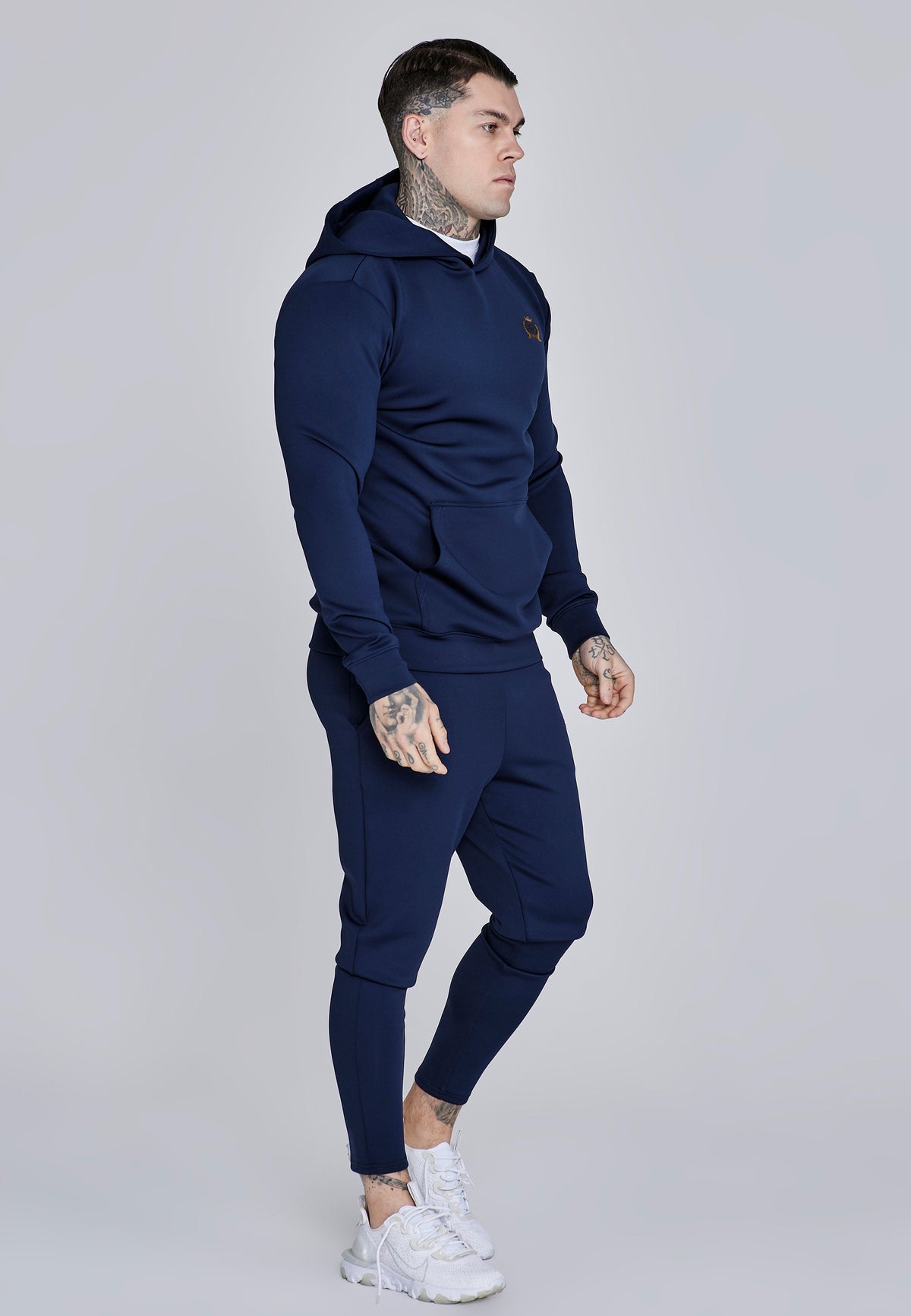 Kapuzenpullover Essentials Poly in Navy Kapuzenpullover SikSilk
