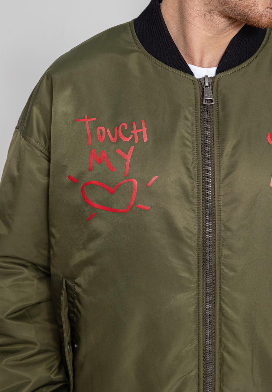 Stay Beautiful M Bomberjacke in Kaki Jacken Bombers Original