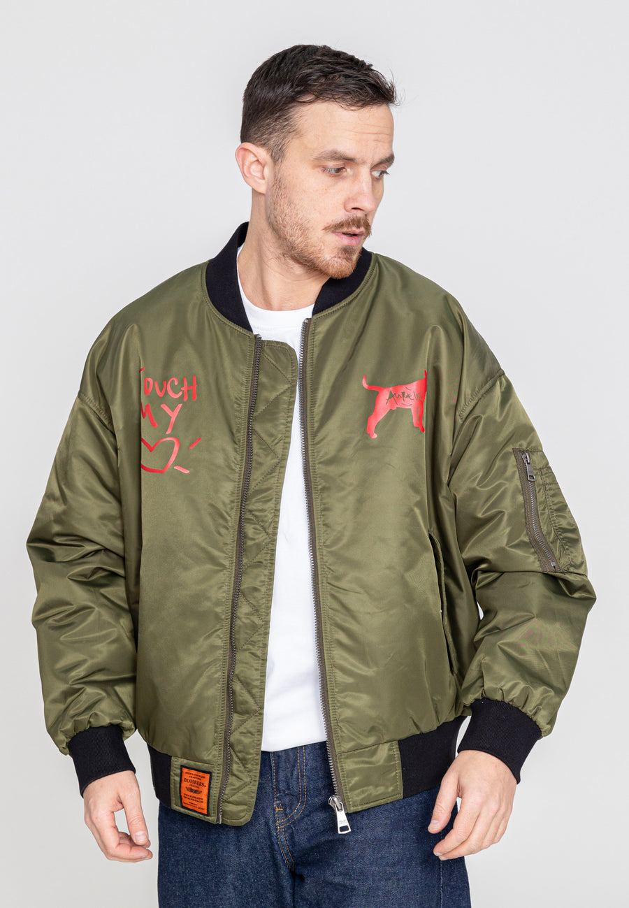 Stay Beautiful M Bomberjacke in Kaki Jacken Bombers Original