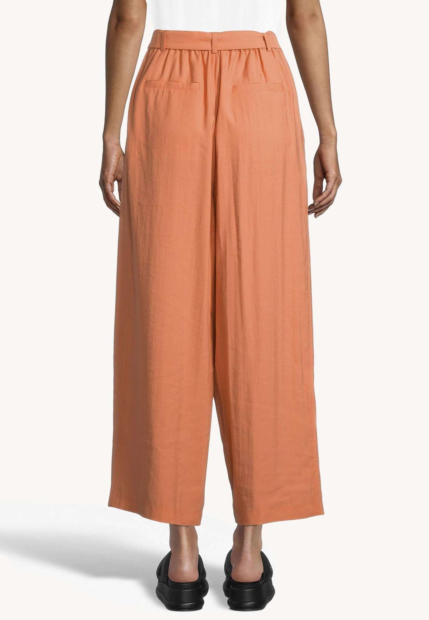 Avignon Loose Pants With Pleats in Dusty Orange Hosen Tamaris
