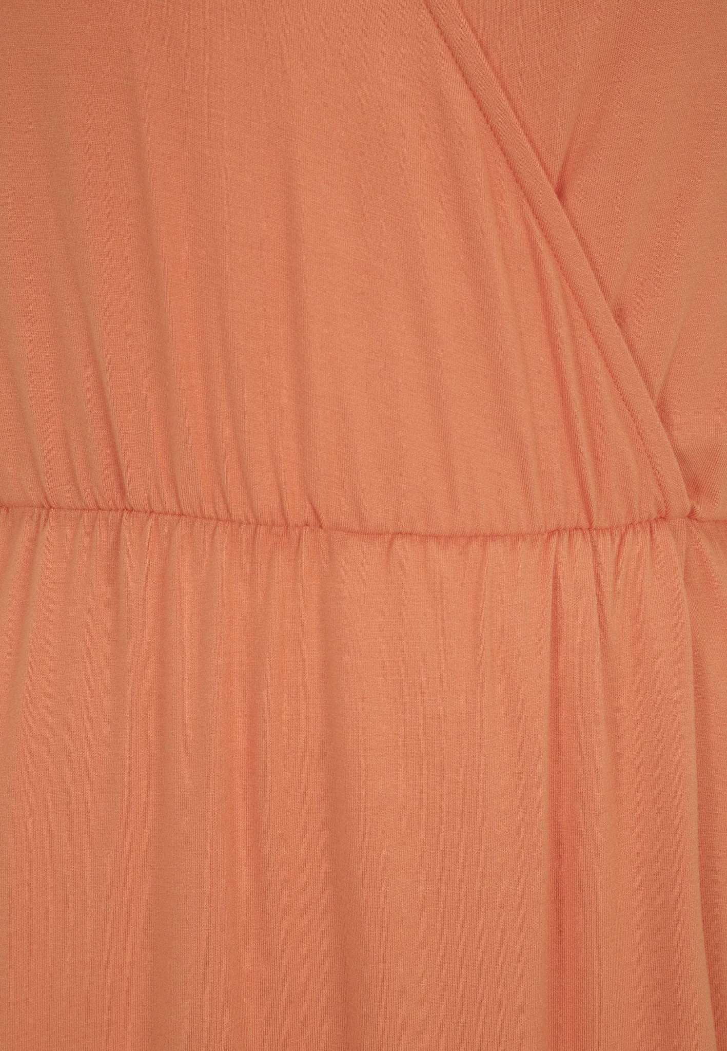 Aiud Jersey Wrap Dress in Dusty Orange Kleider Tamaris