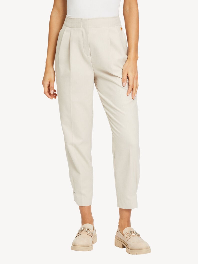 Brenk Loose Carrot Pant in Tapioca Hosen Tamaris