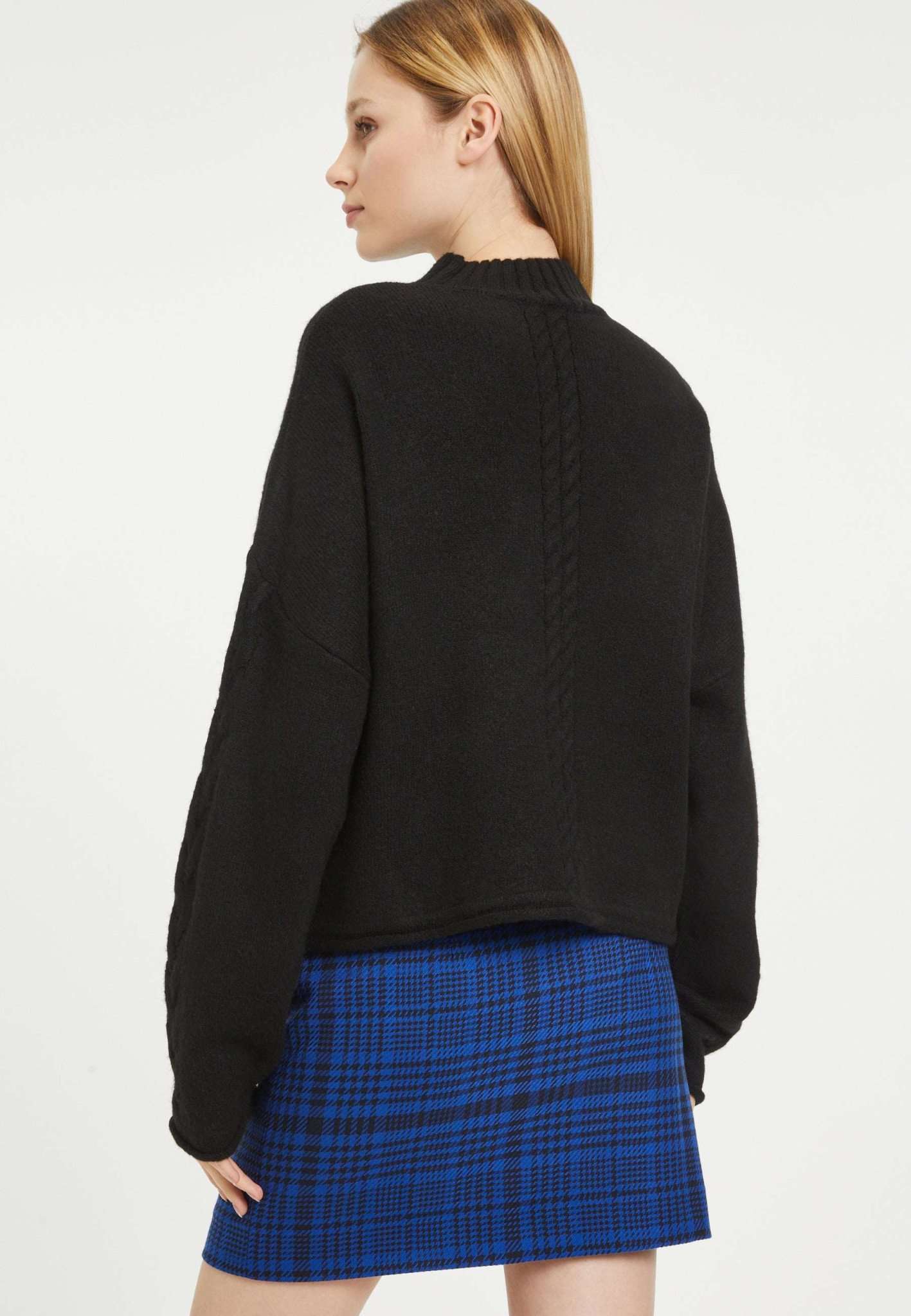 Balje Cable Knit Sweater in Black Beauty Pullover Tamaris   