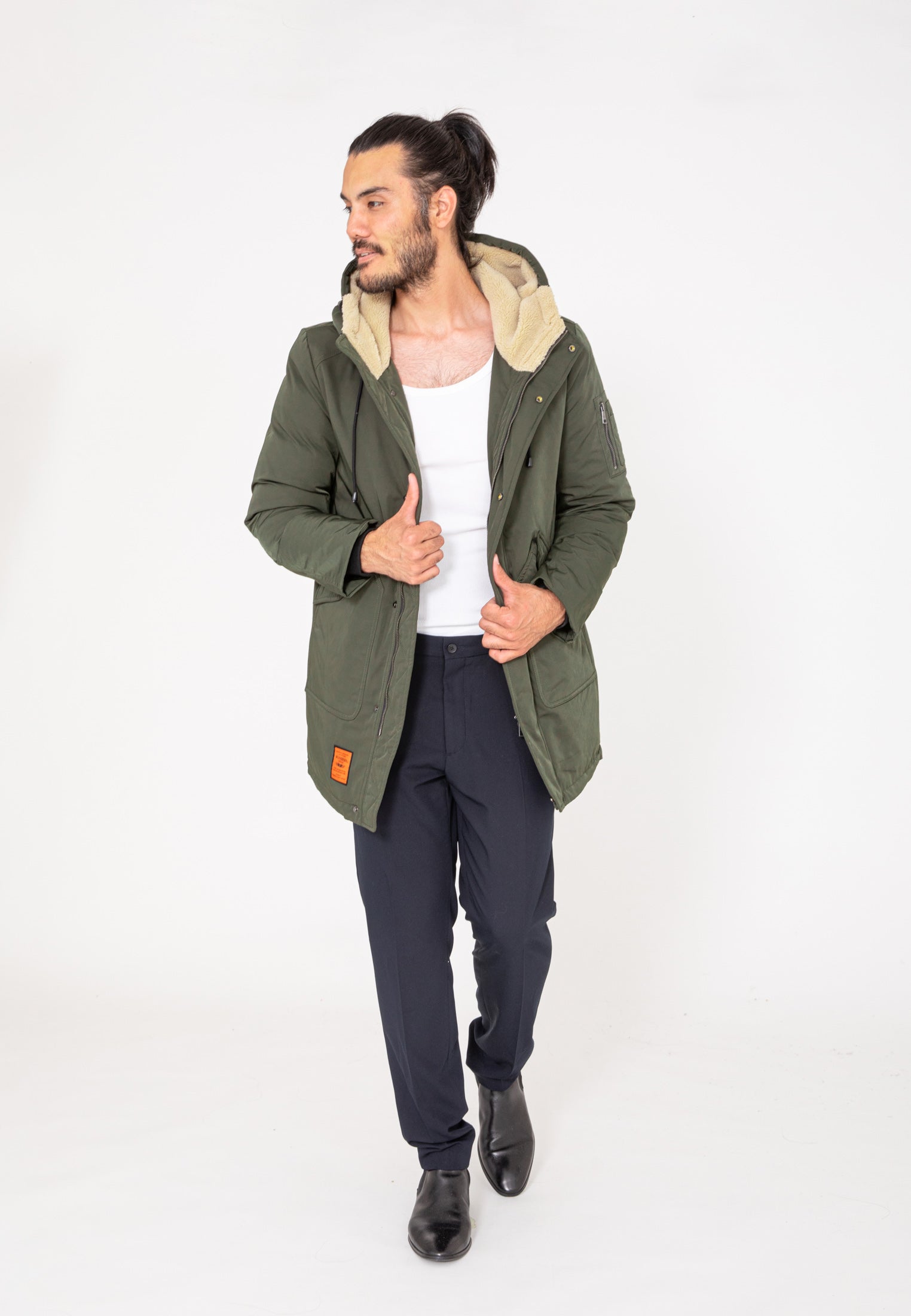 Telluride M Langjacke in D.Khaki Jacken Bombers Original