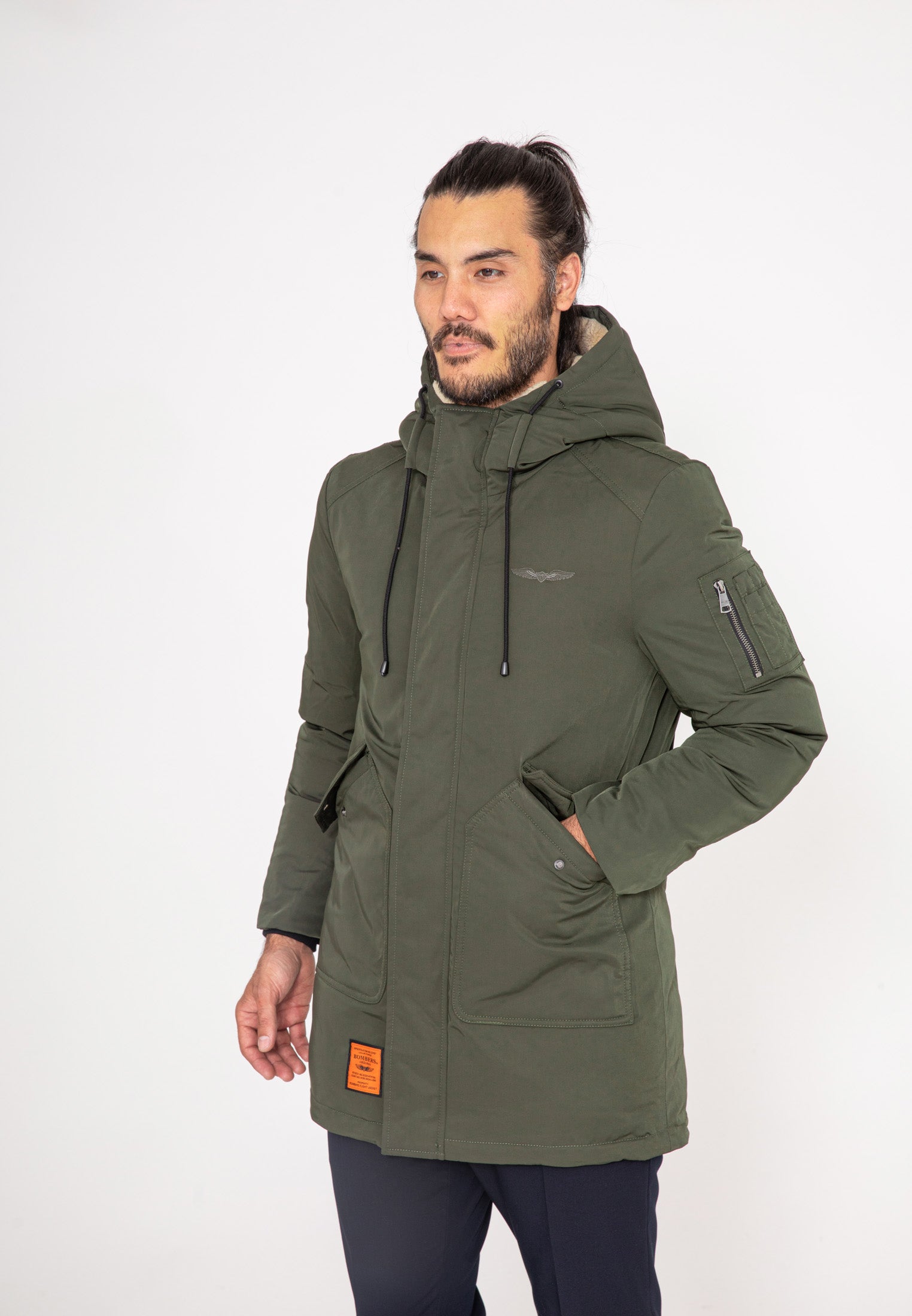 Telluride M Langjacke in D.Khaki Jacken Bombers Original