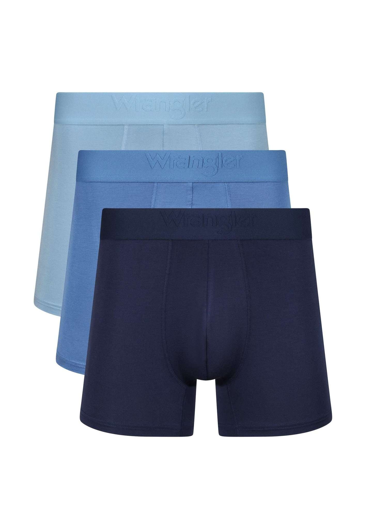 3 Pack Trunks Griffin in Dusk Blue Unterwäsche Wrangler   