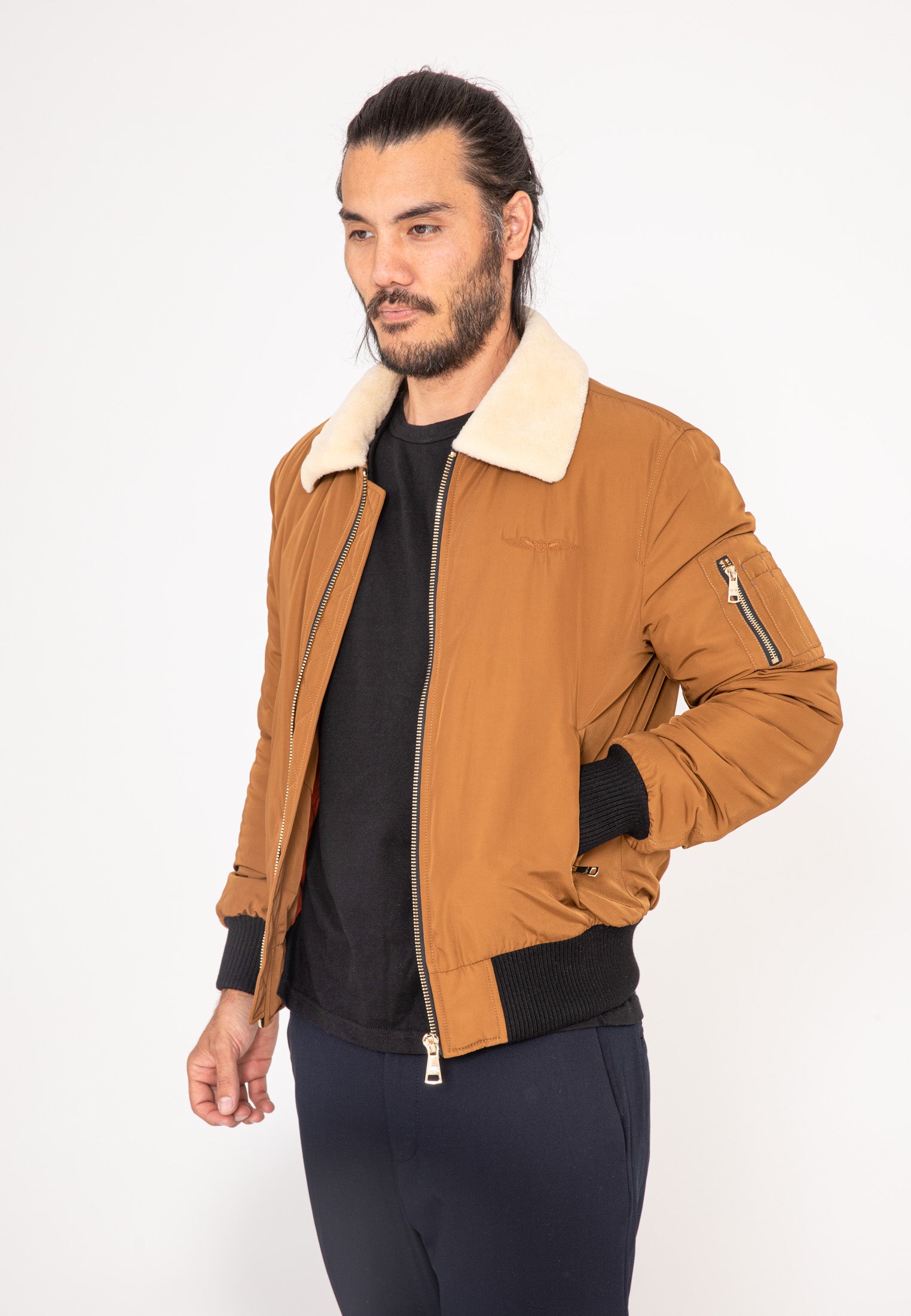 Versmold M Bomberjacke in Camel Jacken Bombers Original