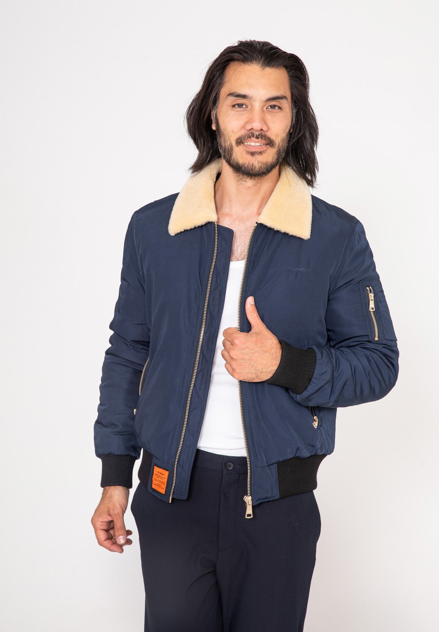 Versmold M Bomberjacke in Navy Jacken Bombers Original